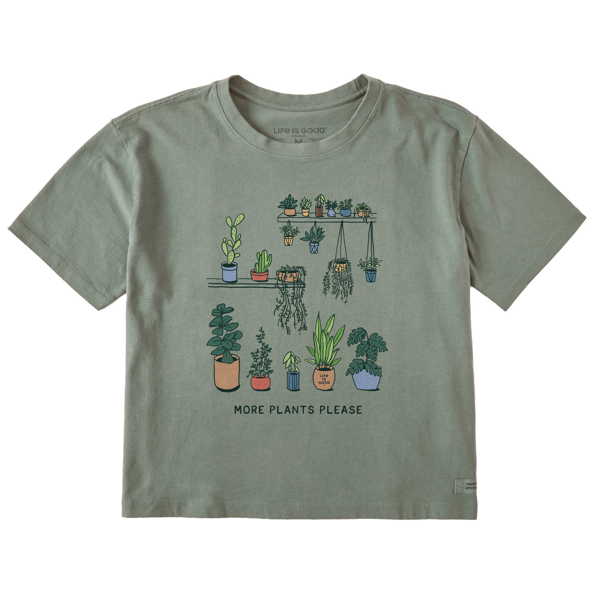 Women's More Plants Please Short Sleeve Crusher Boxy Tee | Shop
