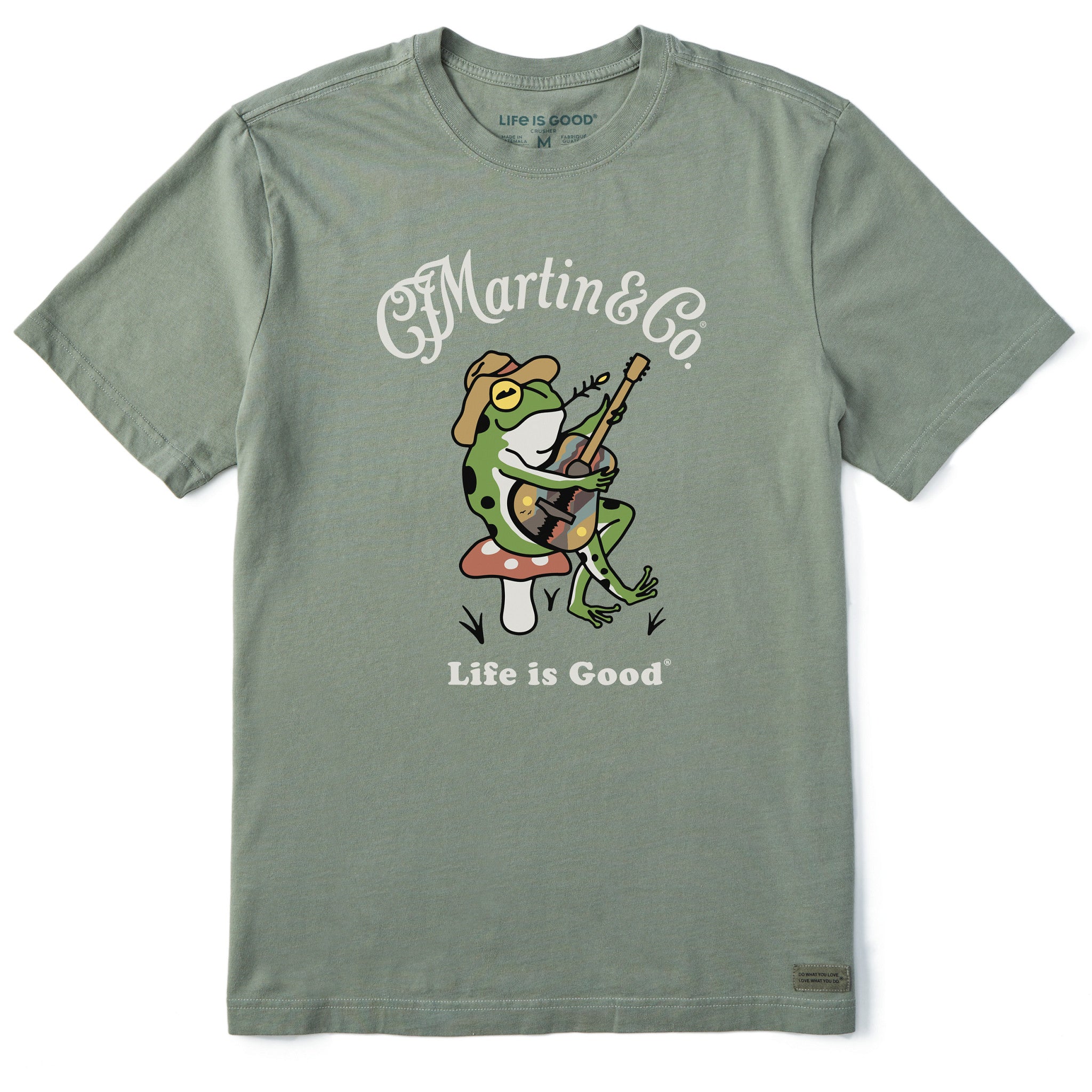 Men's Martin & Co. Frog Guitar Short Sleeve Crusher Tee | Shop