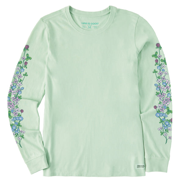 Women's Clovers & Wildflowers Long Sleeve Crusher Tee | Shop Life