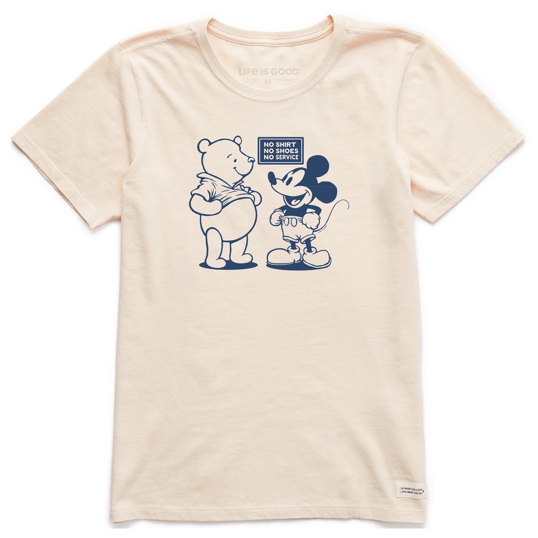 T-shirt bleu manches courtes col V femme Life Is Good Crusher T-shirt bleu manches courtes col V femme Life Is Good Crusher