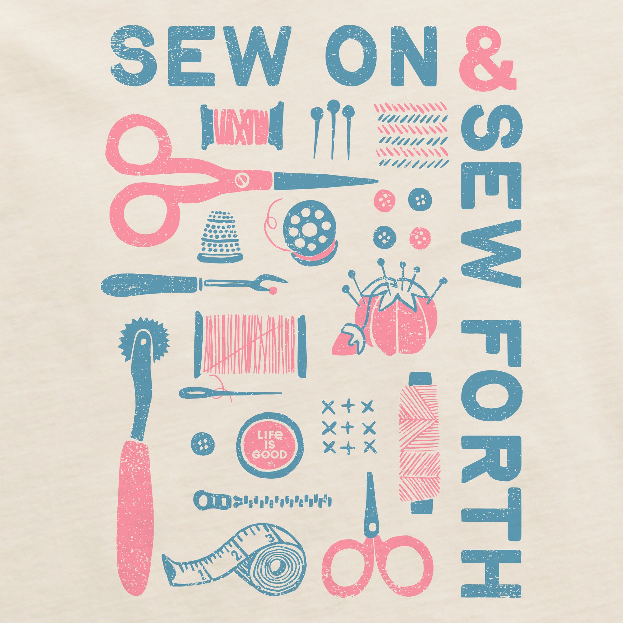 Product image for "Women's Sew On and Sew Forth Tools Short Sleeve Crusher Tee" ||147319_2