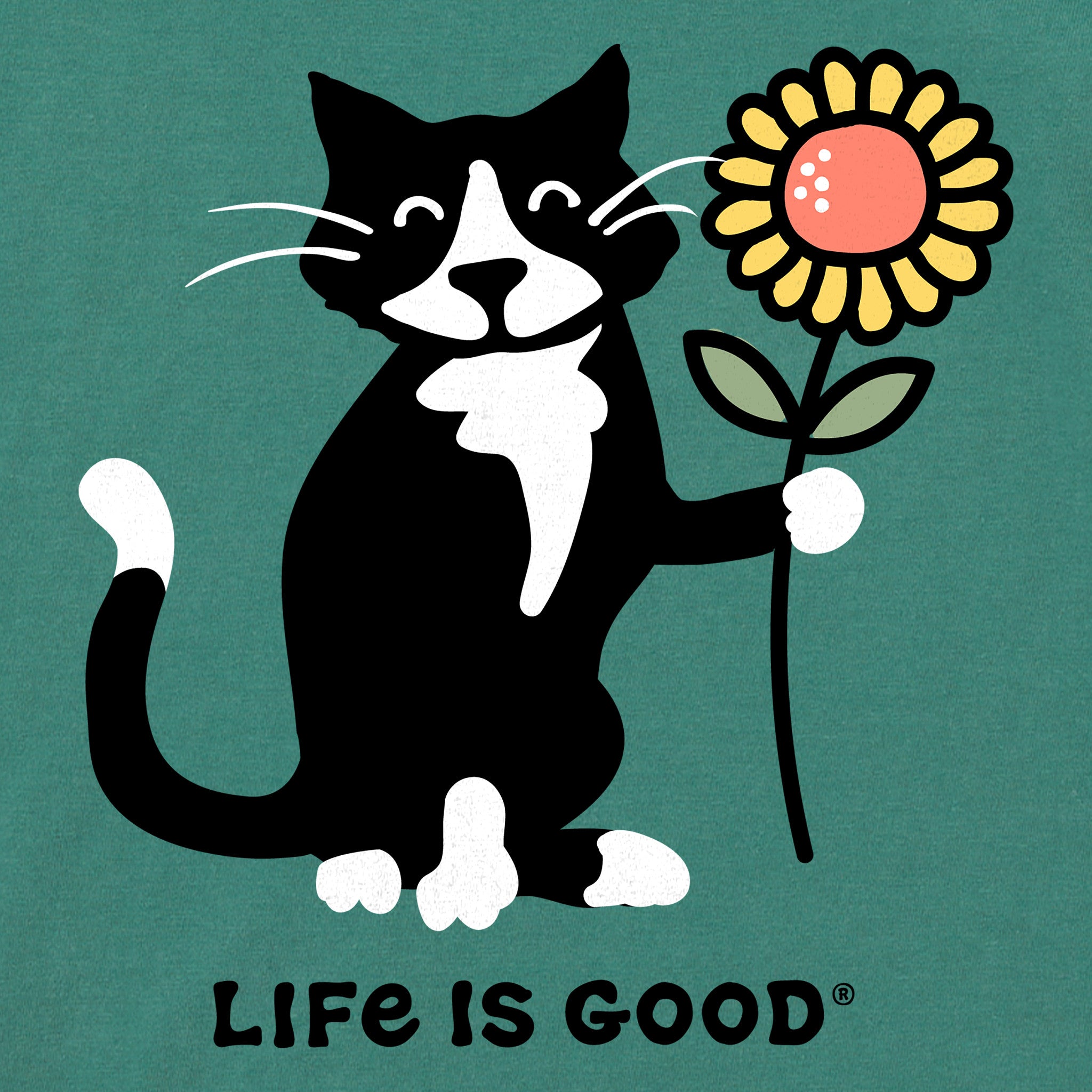 ★AWESOMEUS★ FLOWER AND CAT PIGMENT TSHIRT 2COLOR Amazon.com: Womens Calico Cat with Pink Flower, Calico Mom