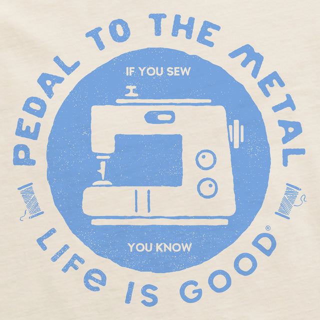 Product image for "Women's Pedal to the Metal Sewing Short Sleeve Boxy Crusher Tee" ||147560_2
