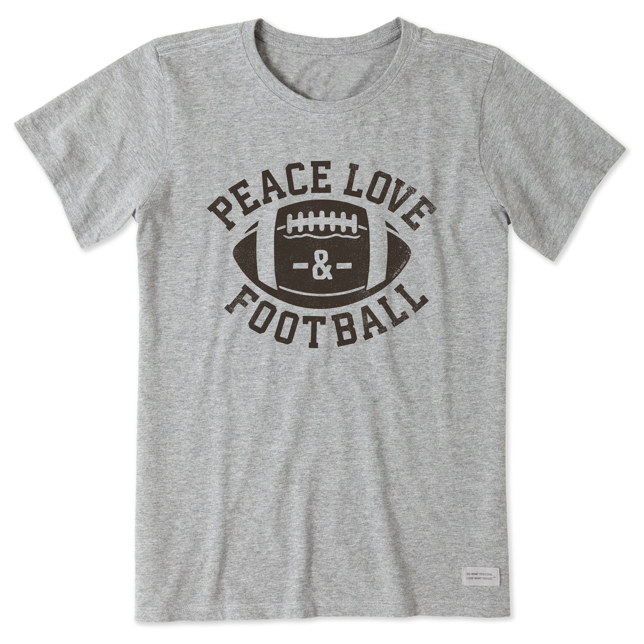 トップス ACCESS PEACE L/S FOOTBALL SHIRTS Women's Peace Love Football Short Sleeve Tee | Shop Life is Good