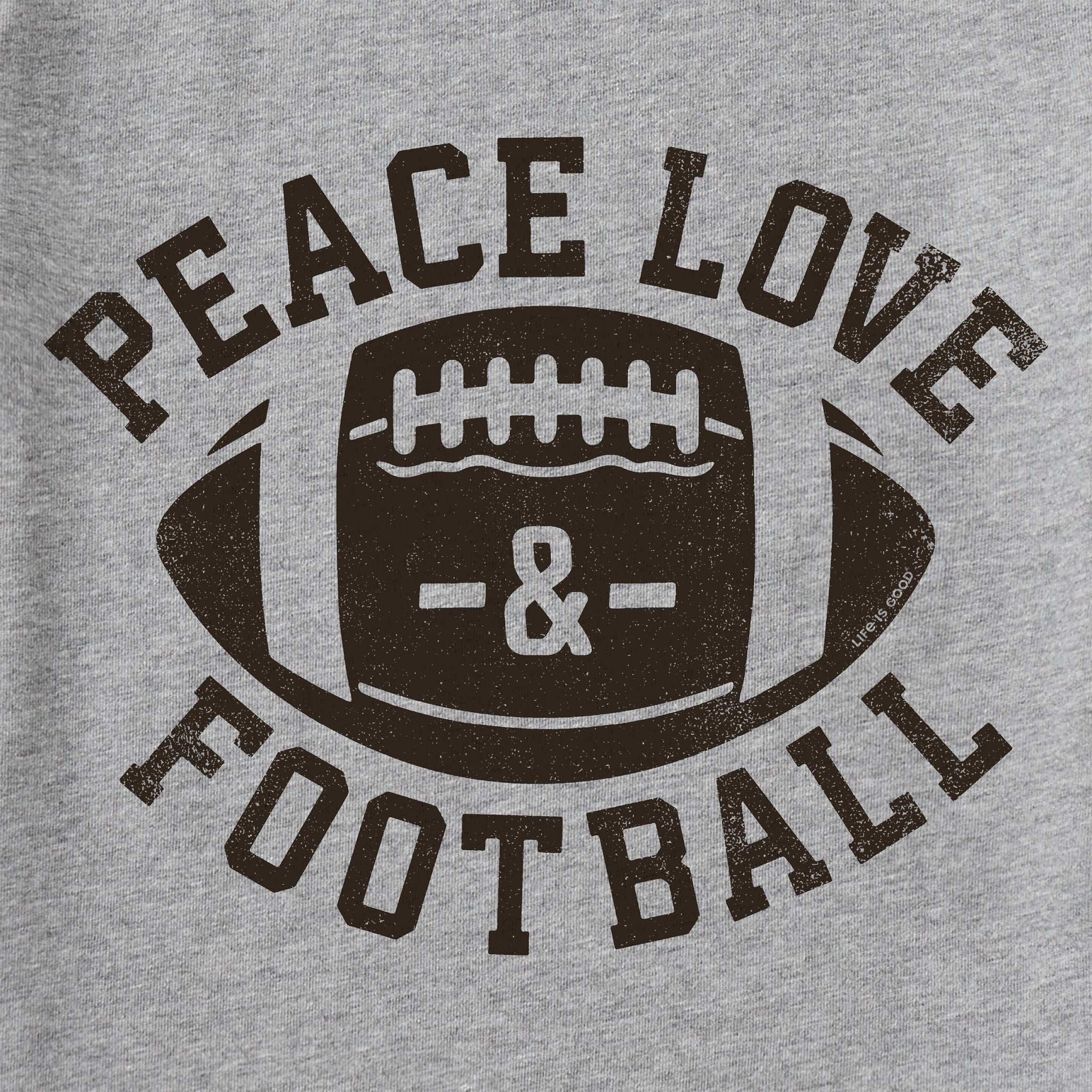 Women's Peace Love Football Short Sleeve Tee | Shop Life is Good