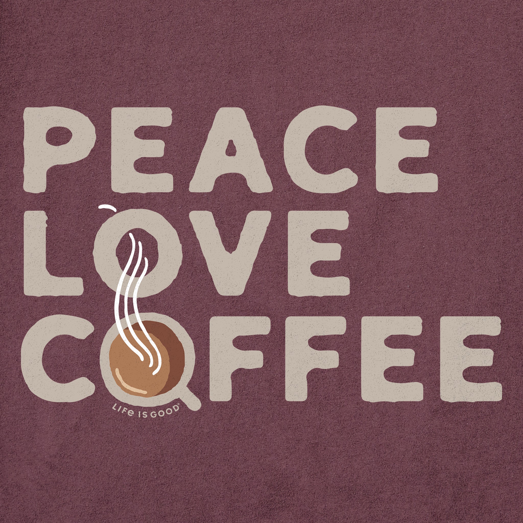 Men's Peace Love & Coffee Short Sleeve Crusher Tee | Shop Life is Good