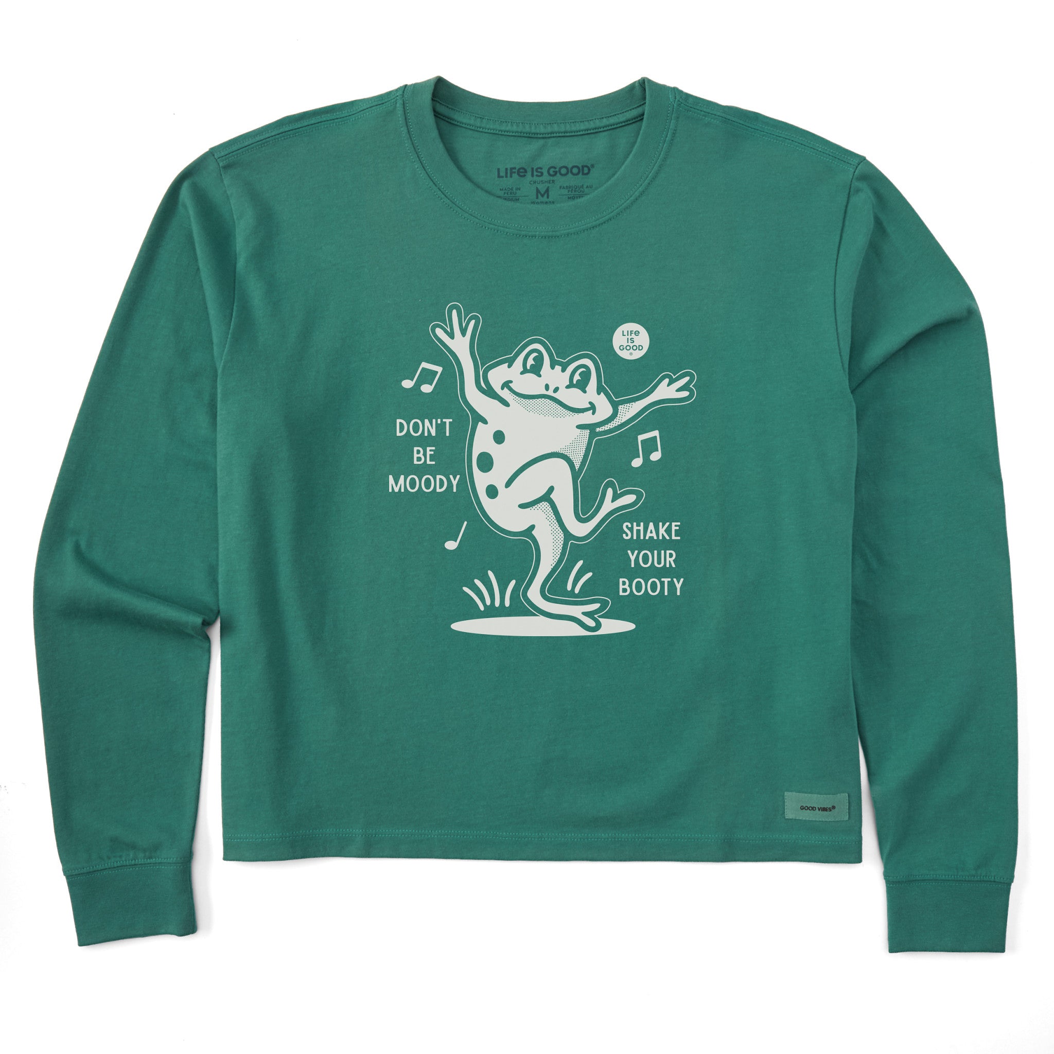 D*S様 everyone BOKASHI long sleeve tee sh Women's Shake Your Booty Frog Long Sleeve Crusher Boxy Tee | Shop