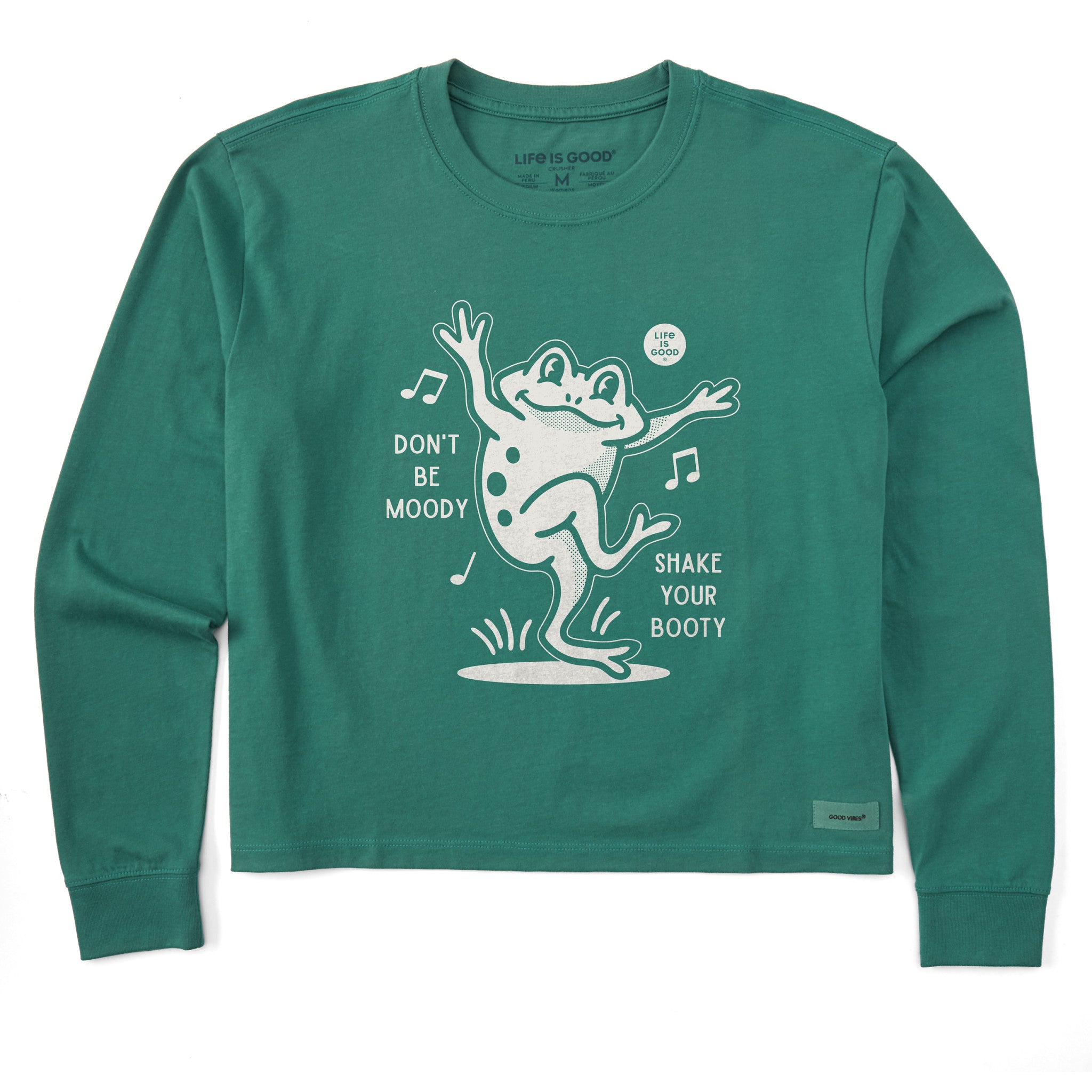 Women's Shake Your Booty Frog Long Sleeve Crusher Boxy Tee | Shop