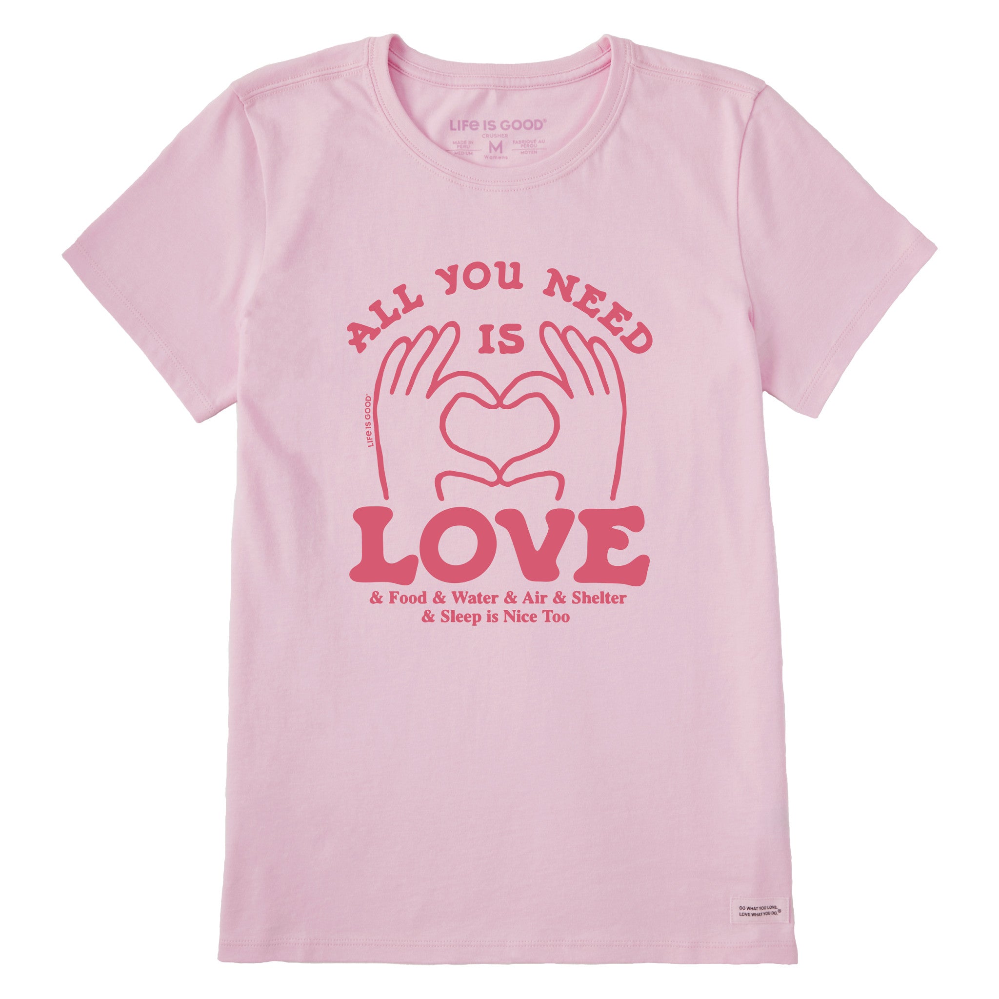 Women's All You Need is Love & Essentials Short Sleeve Tee | Shop