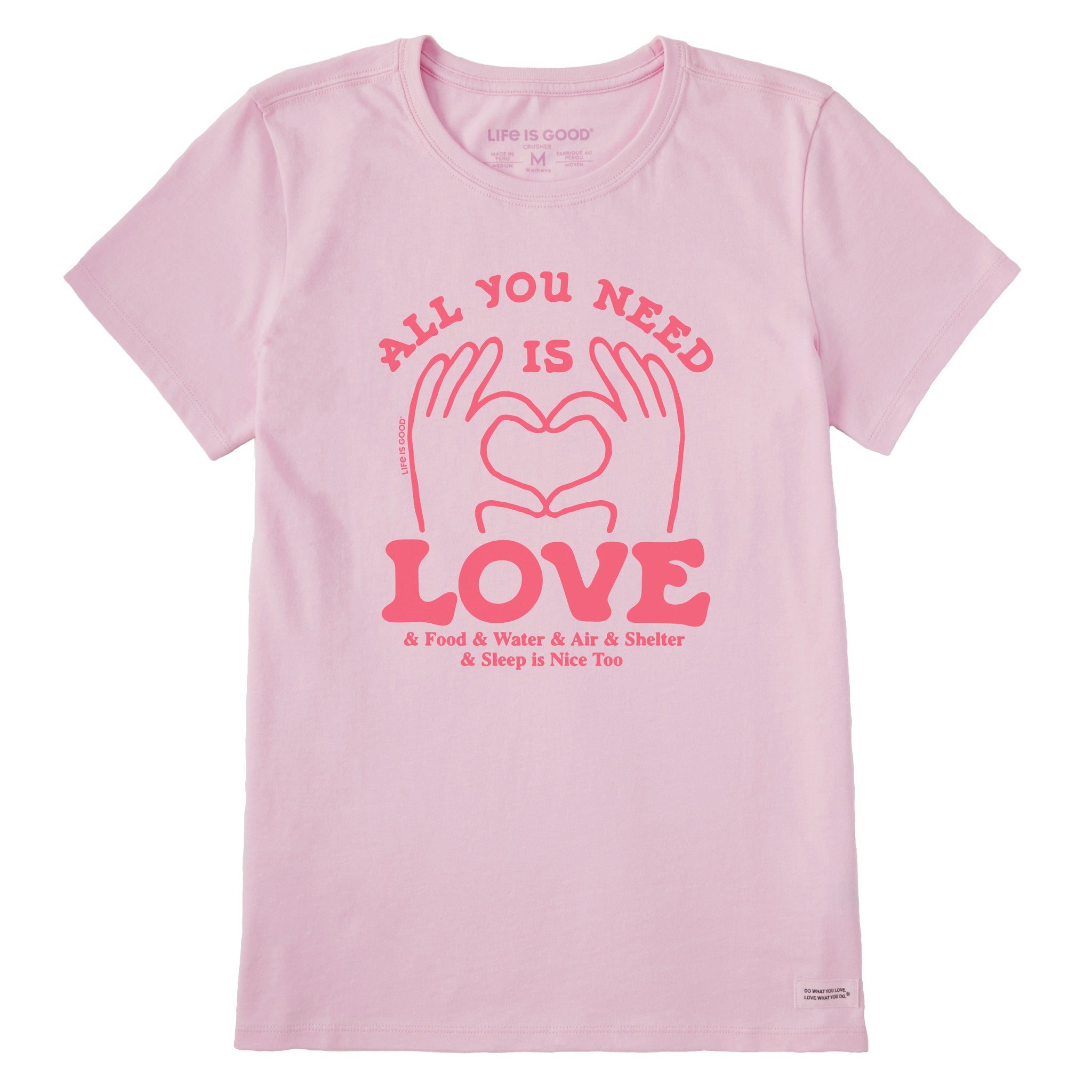 Women's All You Need is Love & Essentials Short Sleeve Tee | Shop