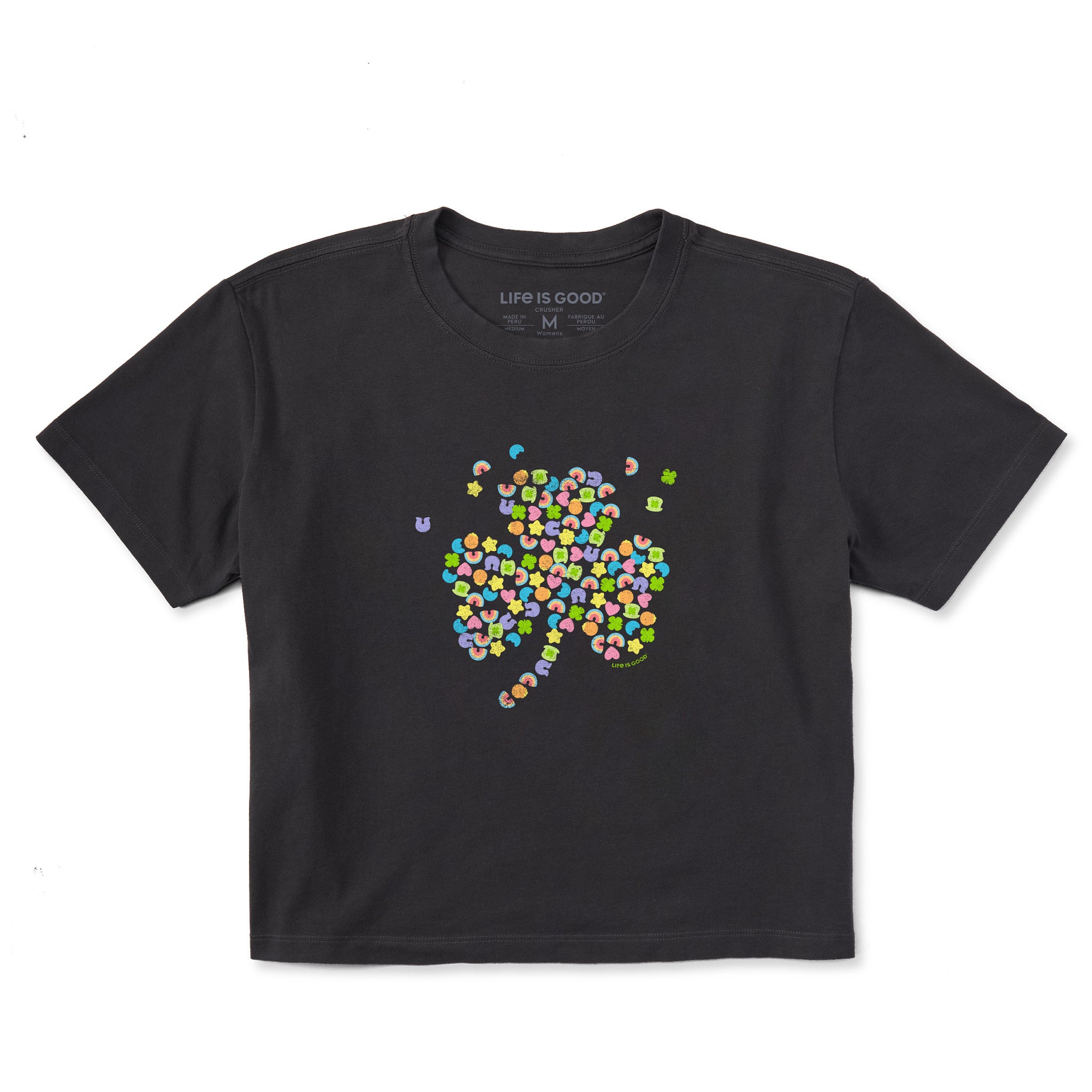 Product image for "Women's Charmed Clover Short Sleeve Crusher Boxy Tee" ||148602_1