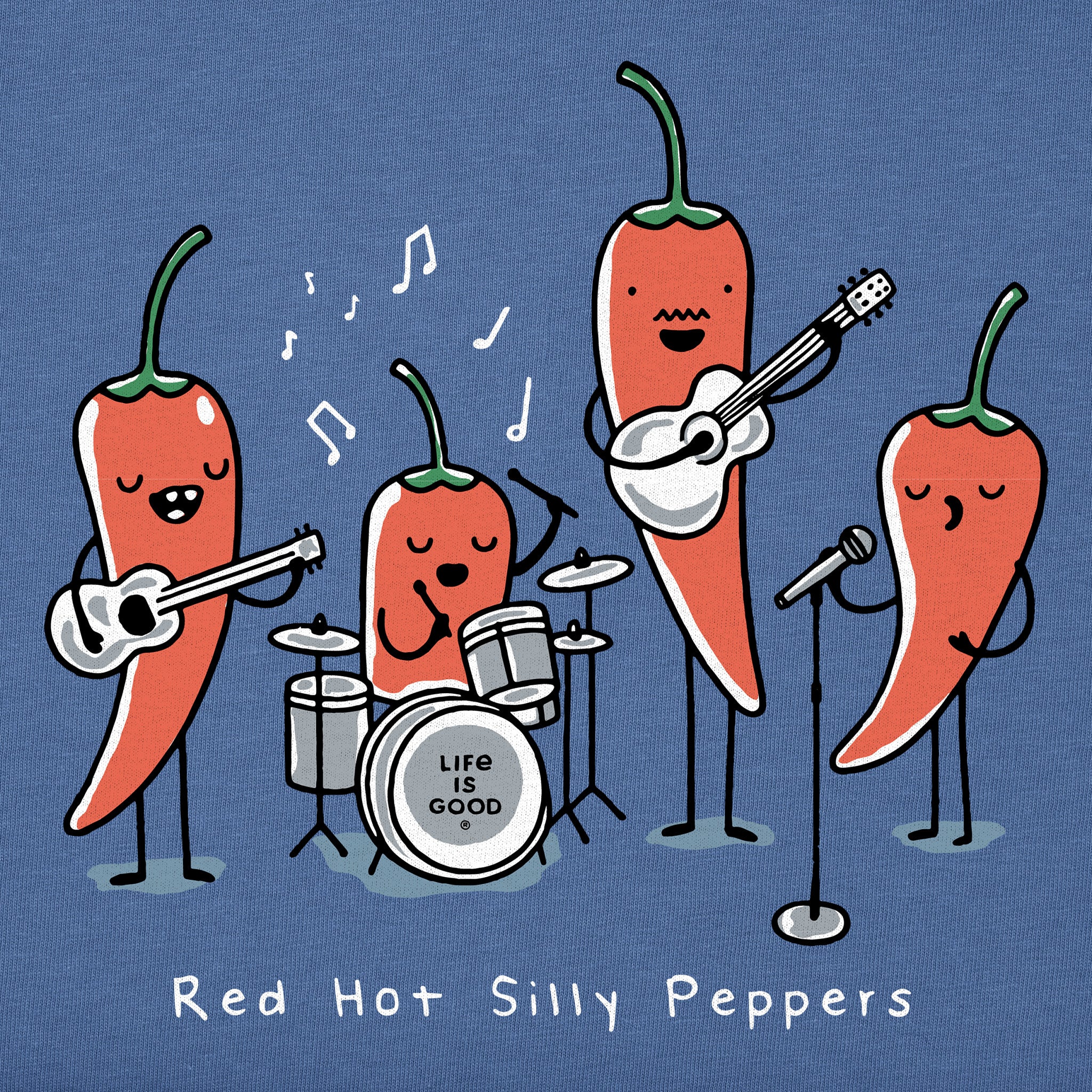 Kids Red Hot Silly Peppers Short Sleeve Crusher Tee | Shop Life is