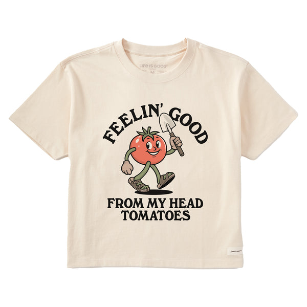 Women's Feelin' Good Tomatoes Short Sleeve Crusher Boxy Tee | Shop