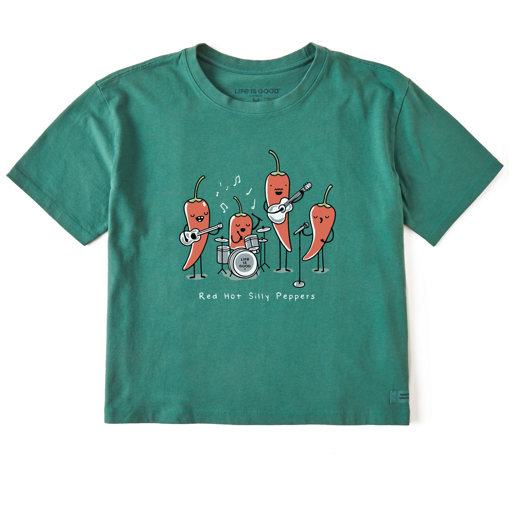 トップス 854 Redhot chilipeppers YSTRDYs tomorrow Women's Red Hot Silly Peppers Short Sleeve Crusher Boxy Tee | Shop