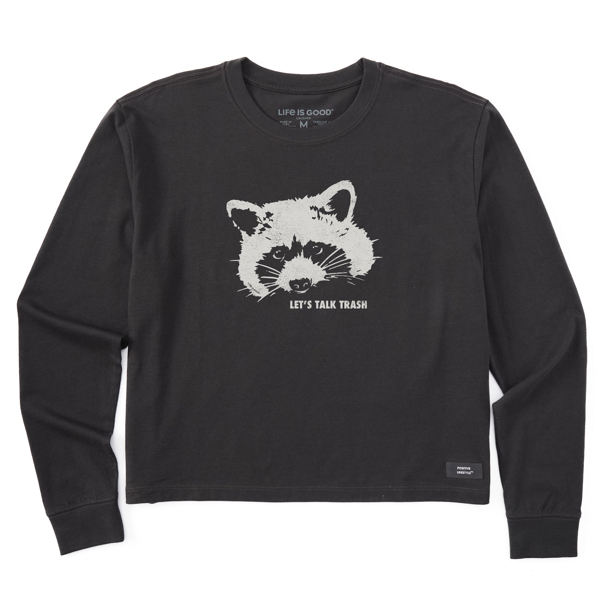 Women's Raccoon Long Sleeve Crusher Boxy Tee | Shop Life is Good