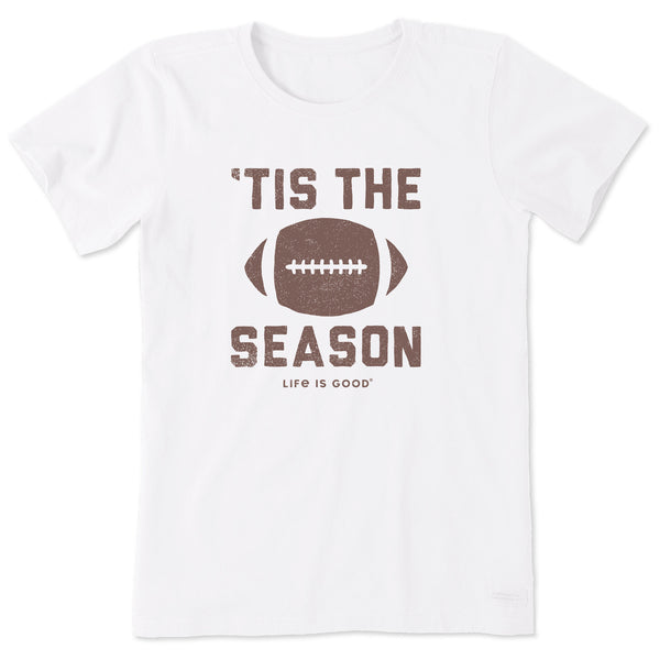 Women's Tis The Football Season Short Sleeve Crusher Tee | Shop
