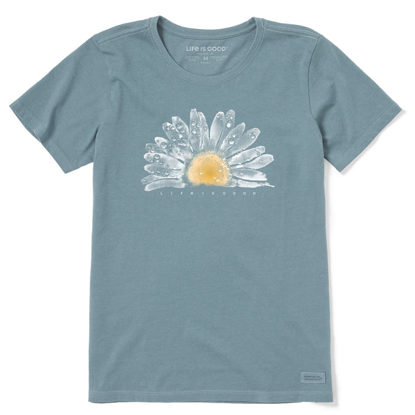 【CPGN STUDIO】Daisy Flower Pigment Short Sleeve T-shirt women's lightweight daisy 3d print t shirt casual short - Temu