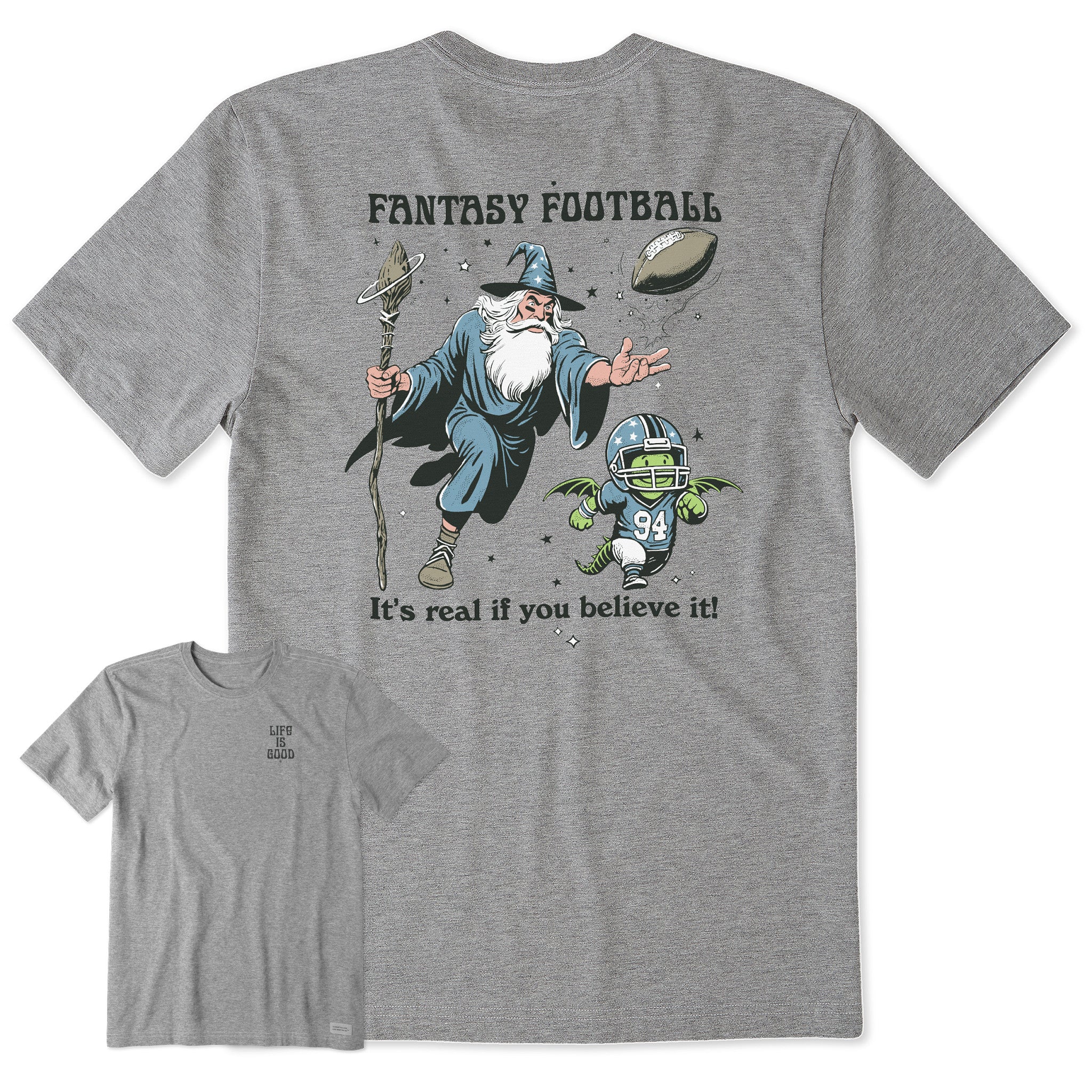 Men's Fantasy Football Short Sleeve Crusher Tee | Shop Life is Good