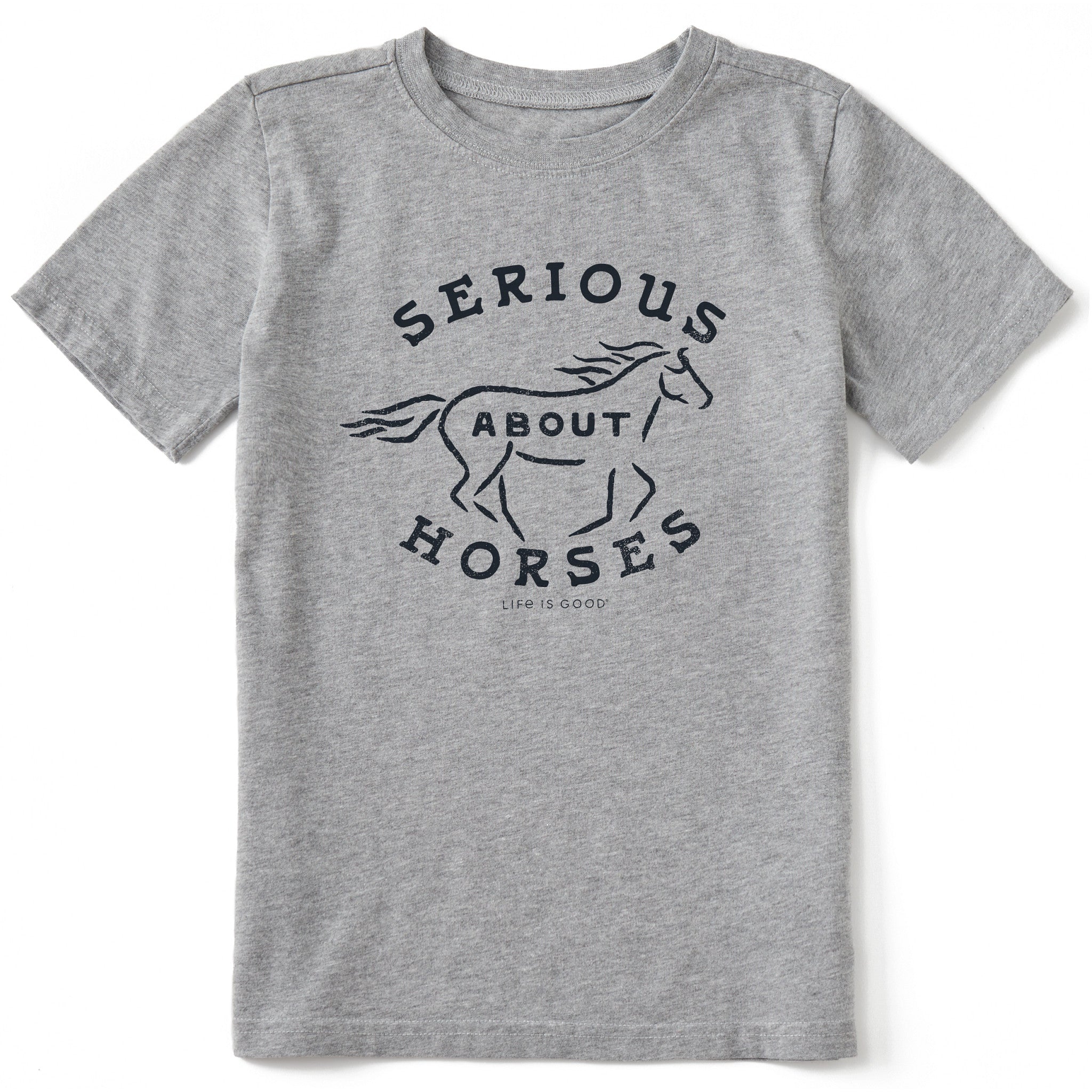 Kids Serious About Horses Short Sleeve Crusher Tee | Shop Life is Good