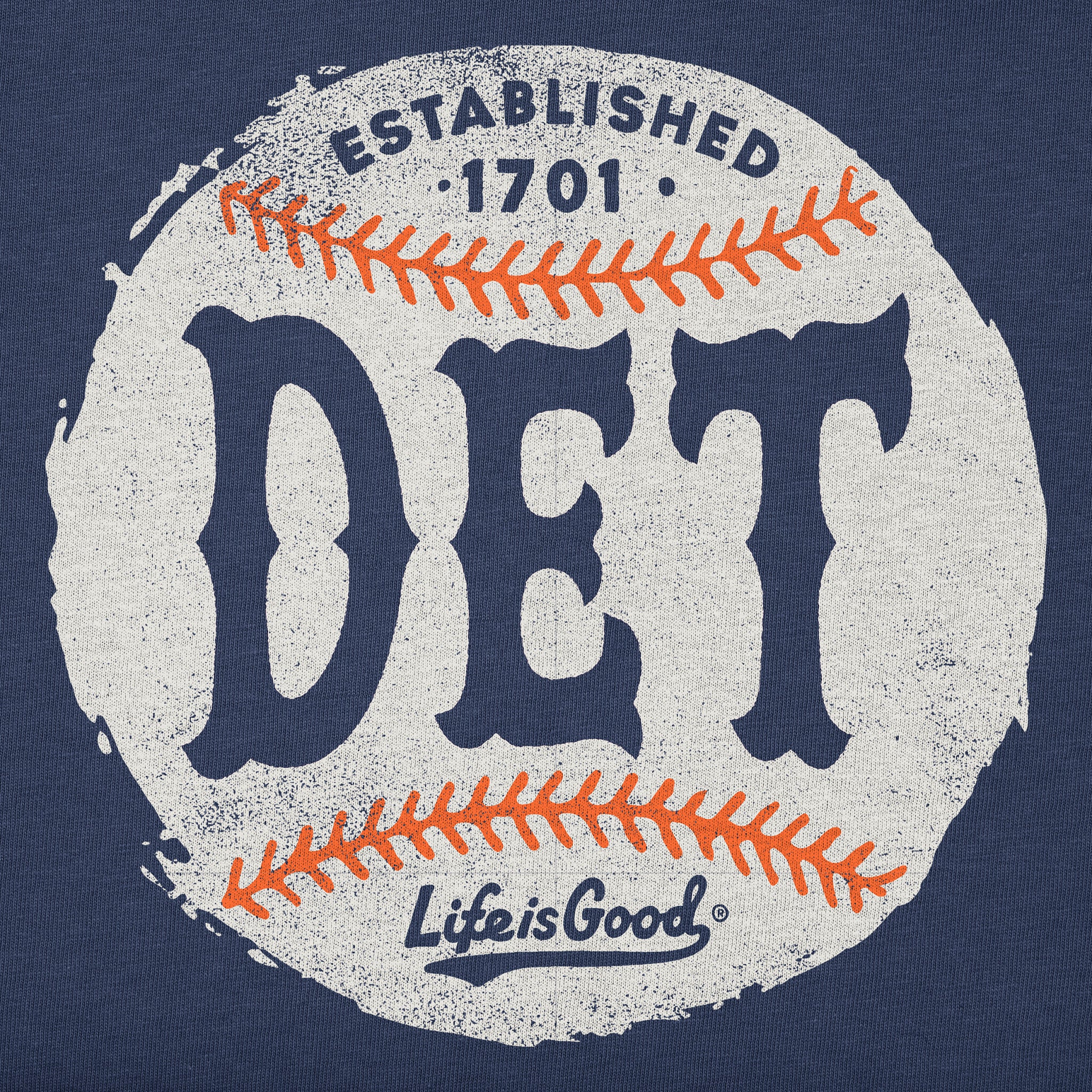 Men's Detroit Baseball Short Sleeve Crusher Tee