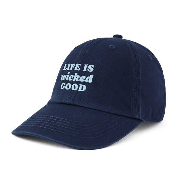 Life is good hat // 041021 Life Is Good Three Pines Patch Trucker Hat - Birch White  main image 3
