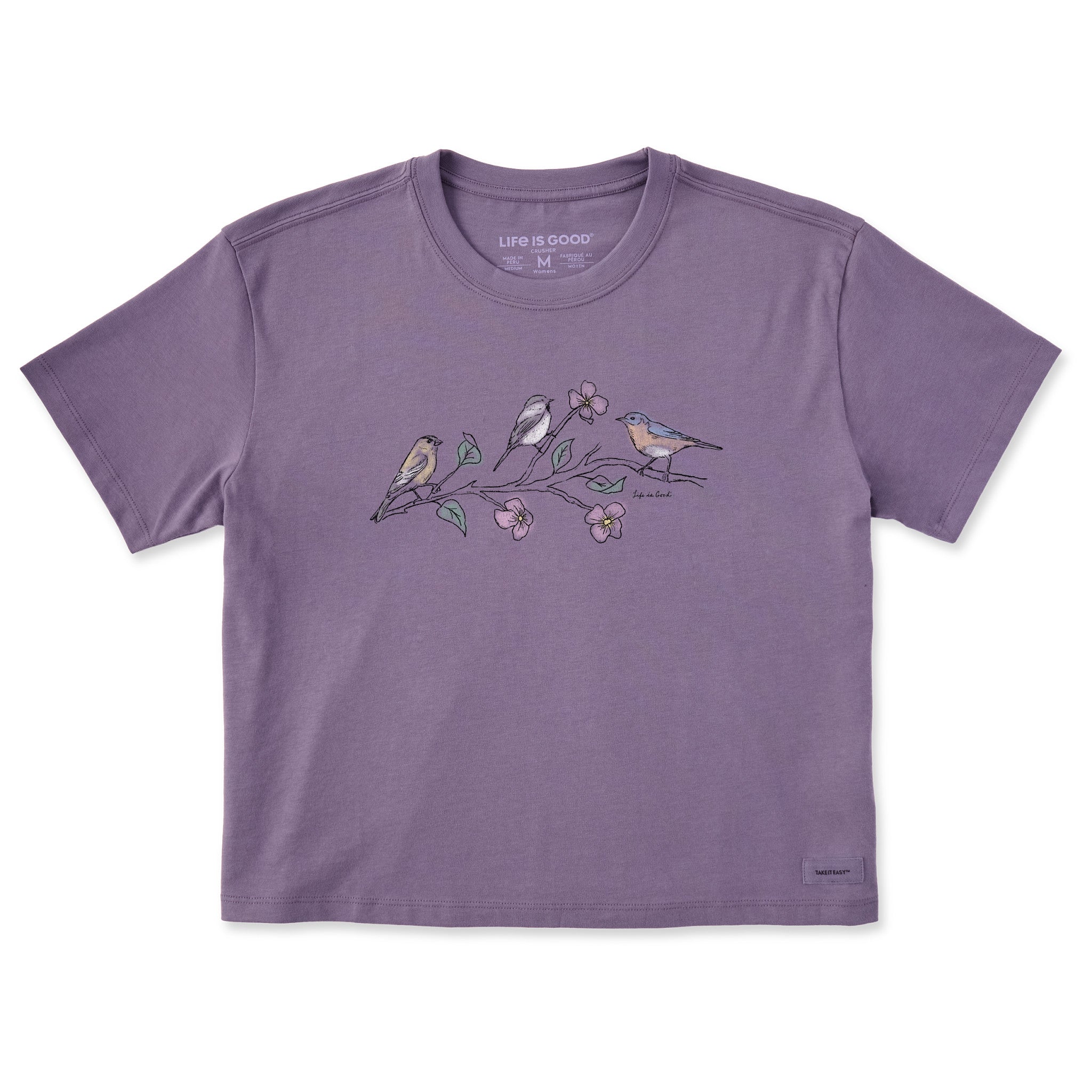 Product image for "Women's Three Birds Short Sleeve Crusher Boxy Tee" ||150764_1