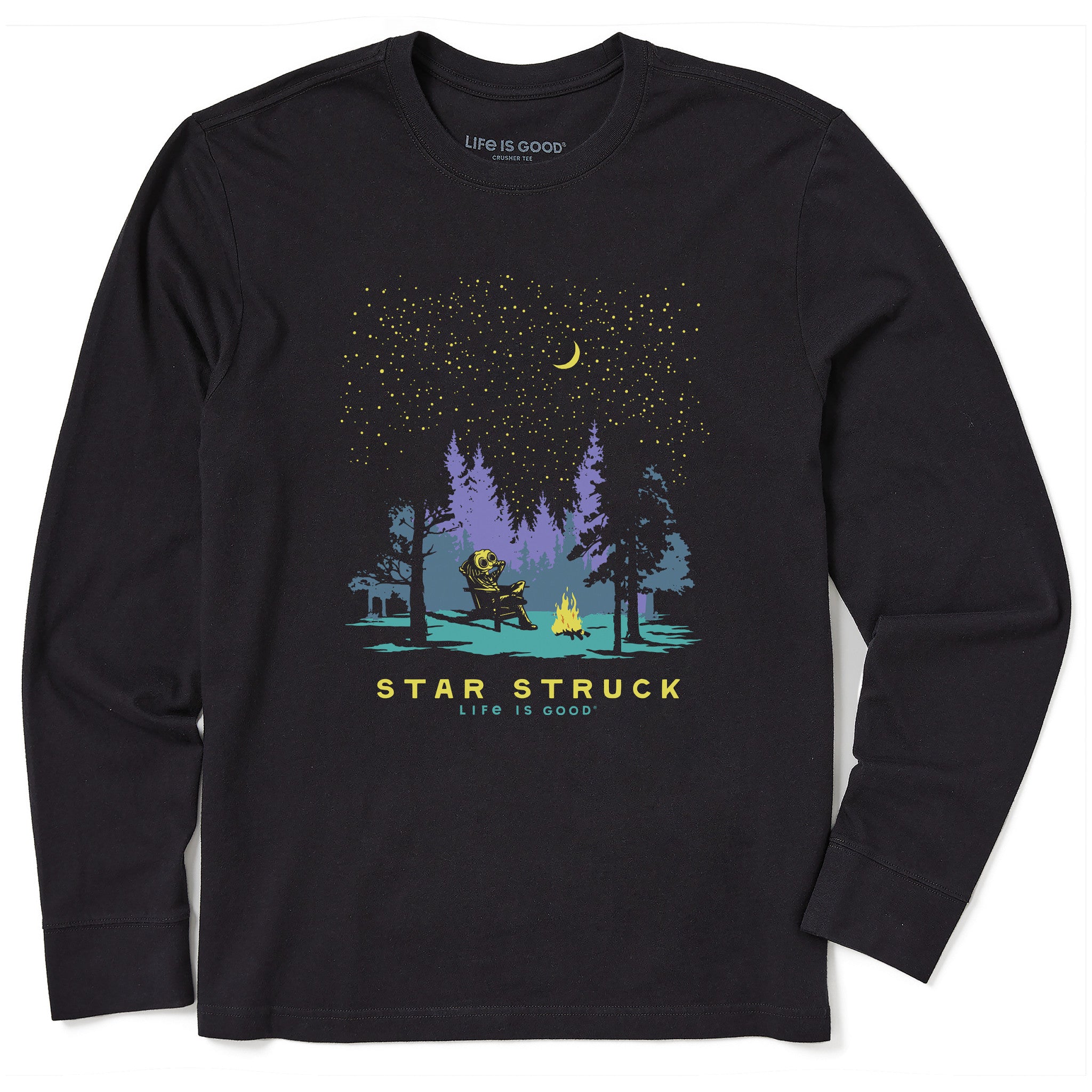 Men's Star Struck Alien Long Sleeve Crusher Tee | Shop Life is Good