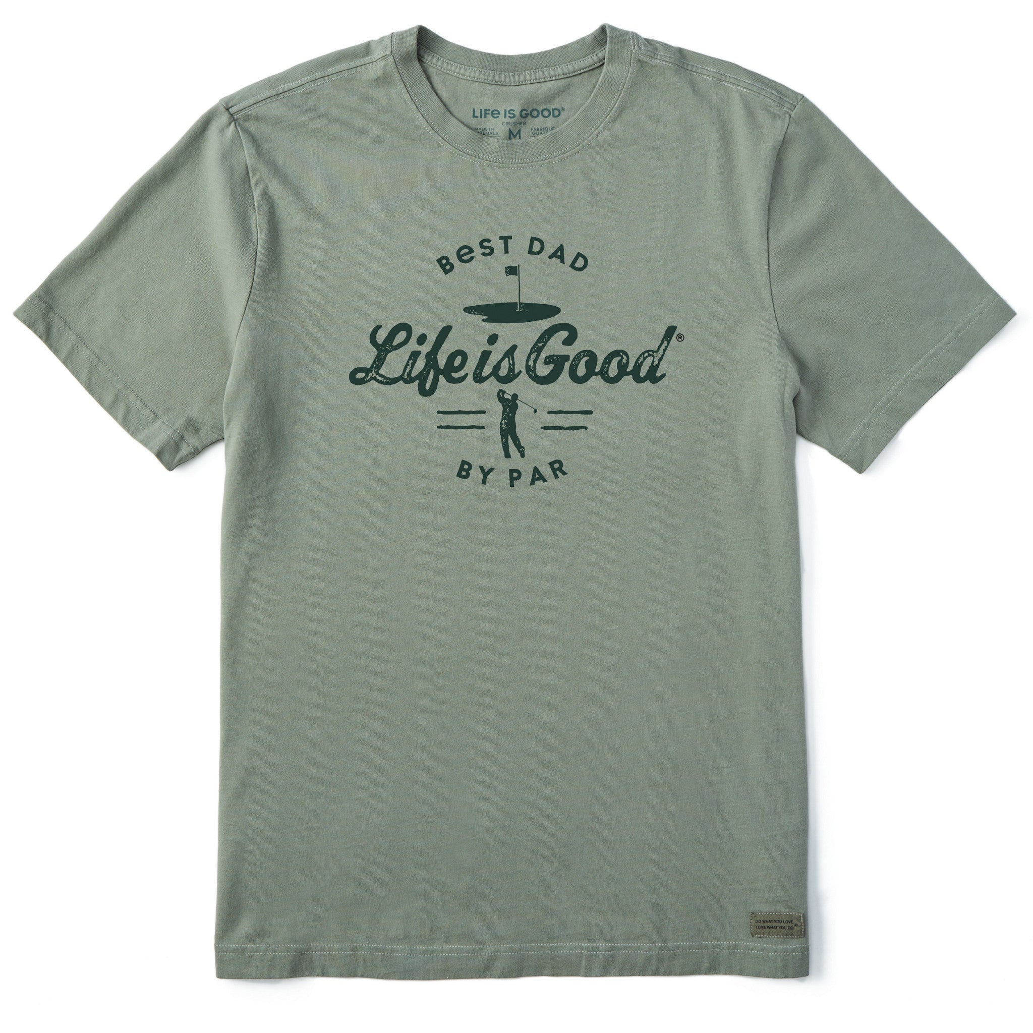Men's Best Dad By Par Short Sleeve Crusher Tee | Shop Life is Good