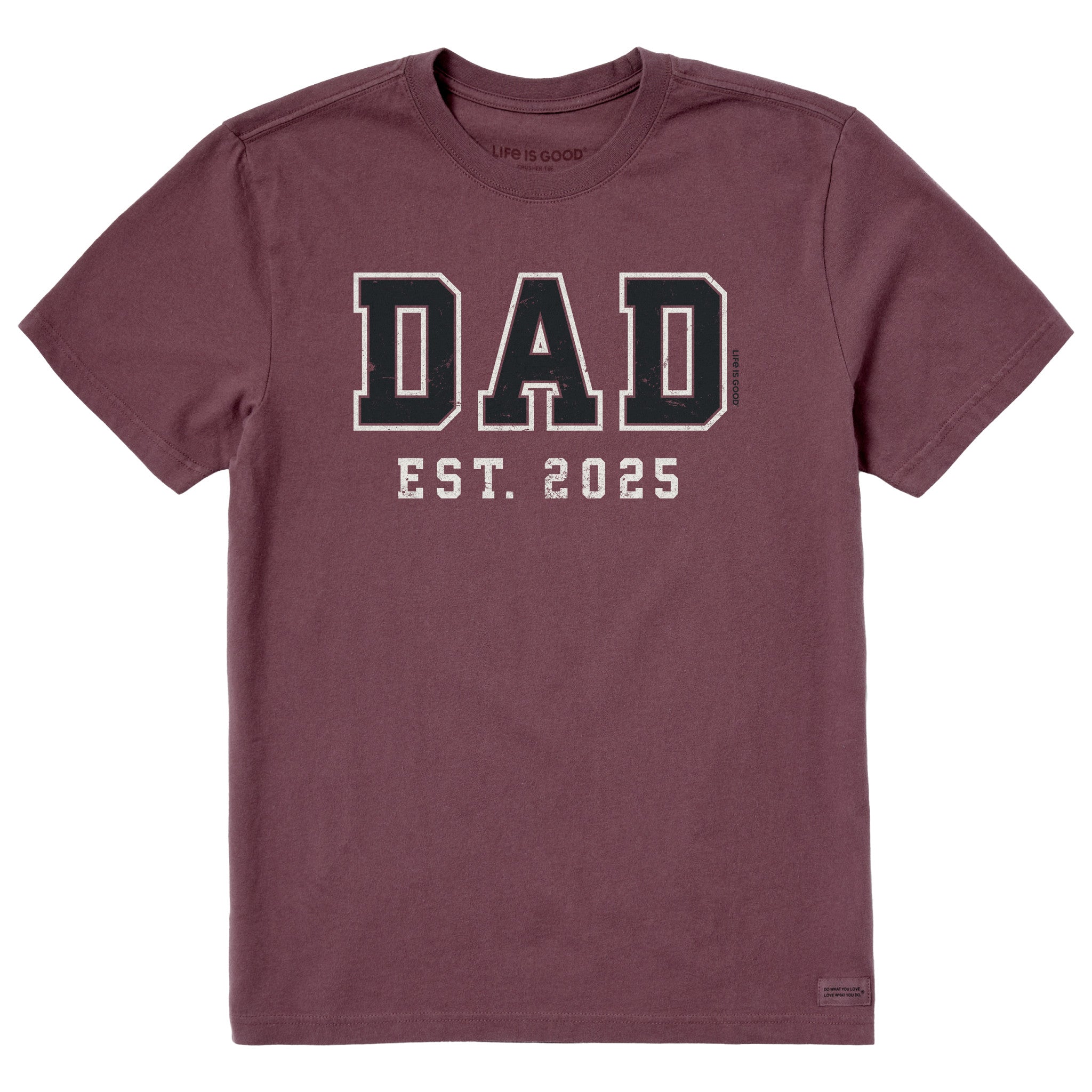 Men's Dad Est 2025 Short Sleeve Crusher Tee | Shop Life is Good