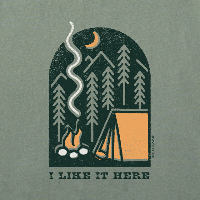 Product image for "Men's I Like it Here at the Campsite Short Sleeve Crusher Tee" ||151313_2