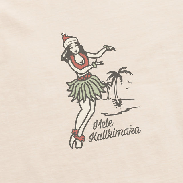 Product image for "Women's Hula Mele Kalikimaka Long Sleeve Boxy Crusher Tee" ||151860_2