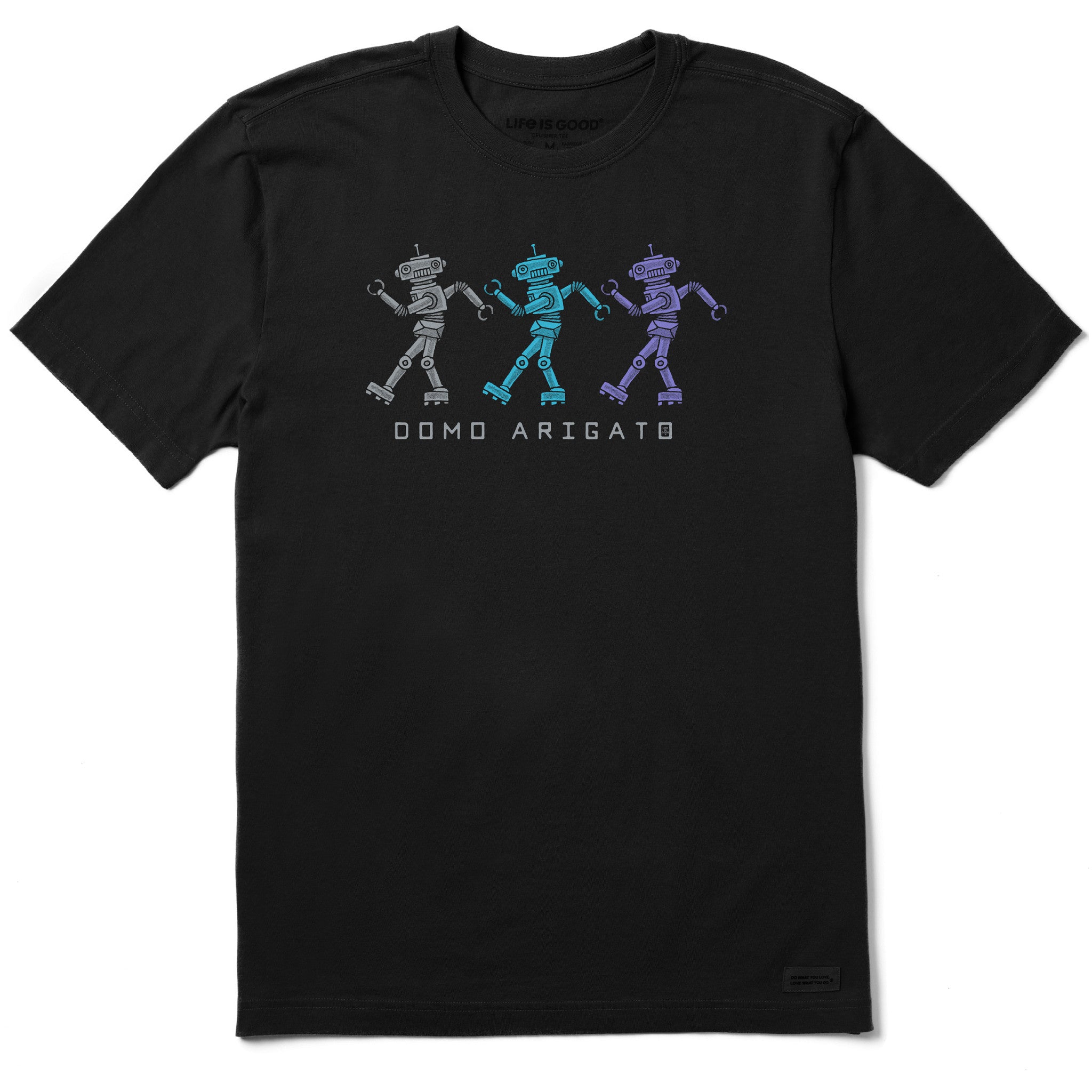 Men's Domo Arigato Robots Short Sleeve Crusher Tee | Shop Life is Good