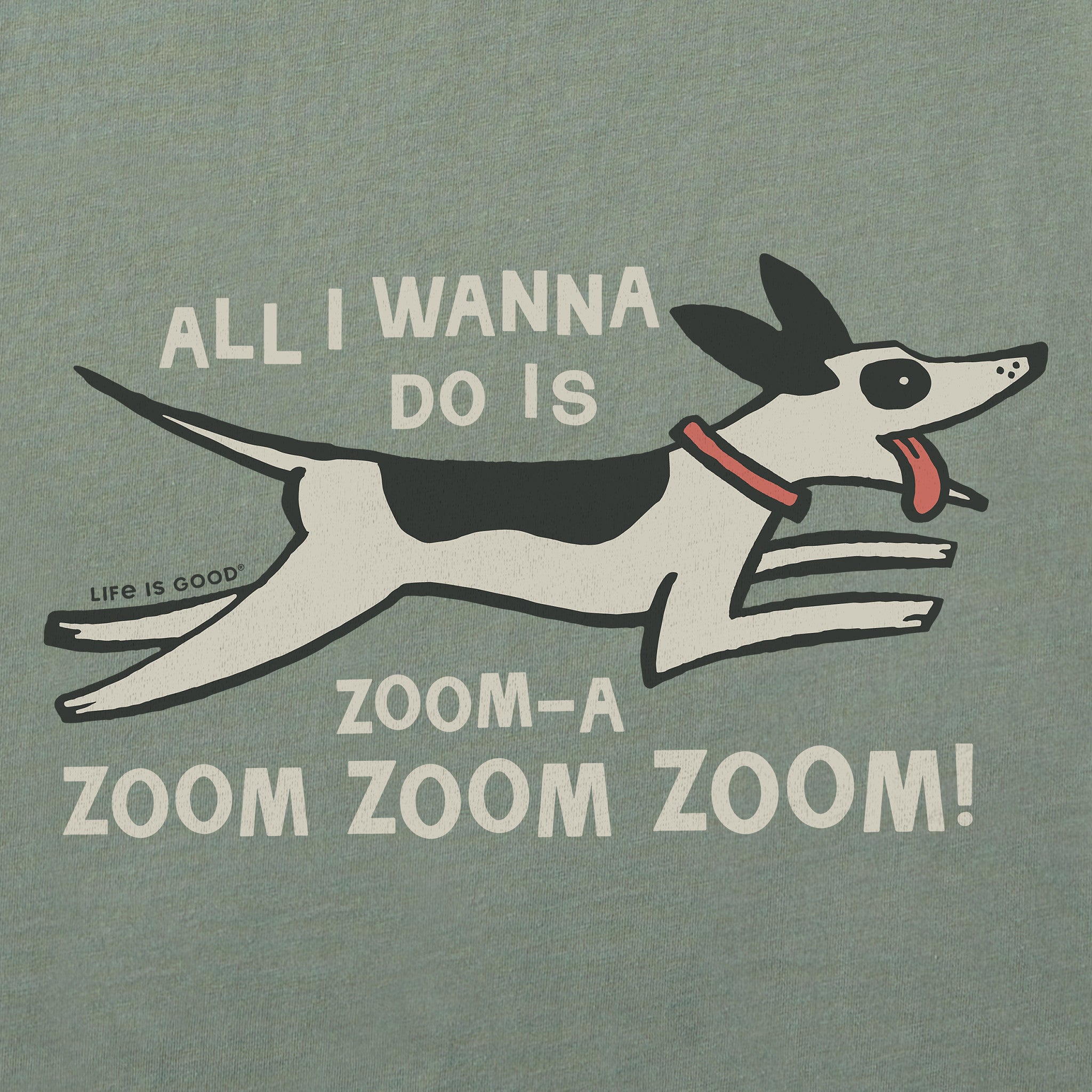 Men's Zoom Zoom Dog Short Sleeve Crusher Tee | Shop Life is Good