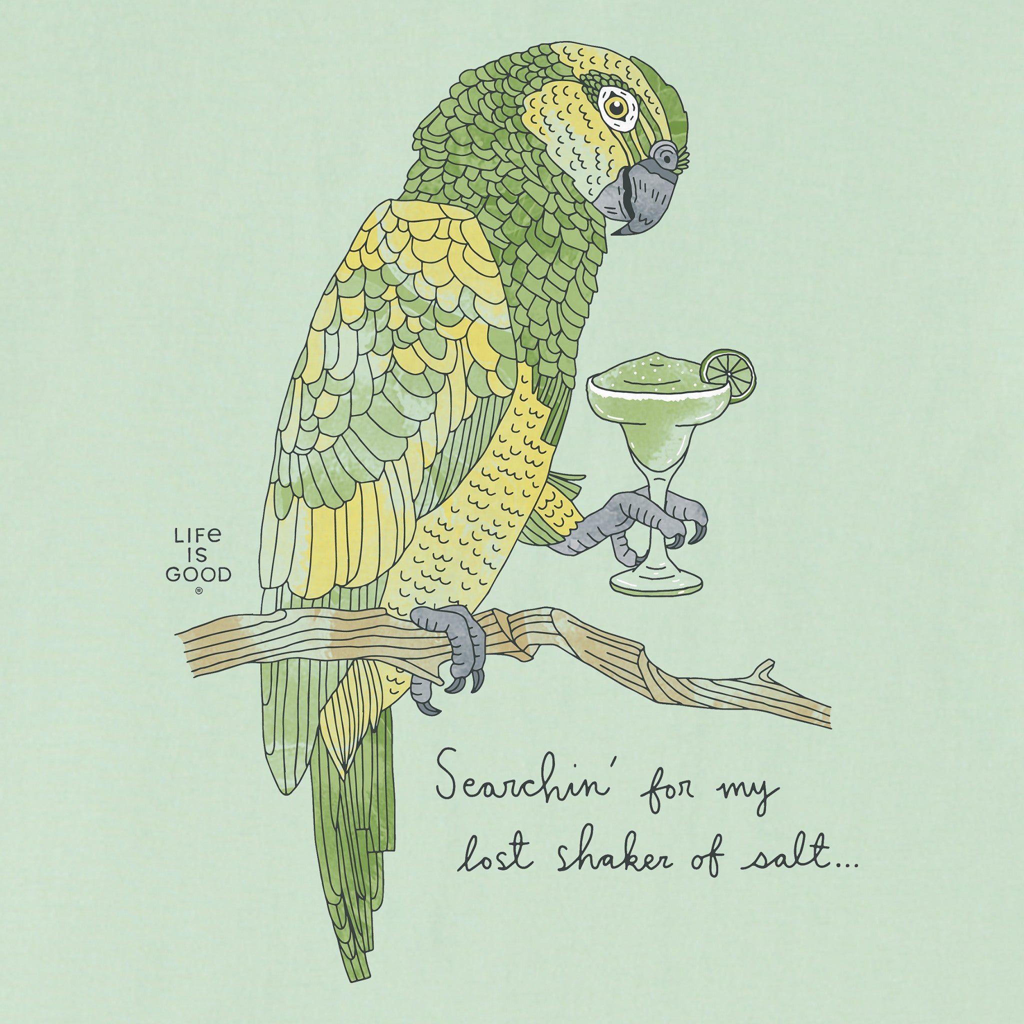 Product image for "Women's Margarita Parrot Short Sleeve Crusher Tee" ||152372_2