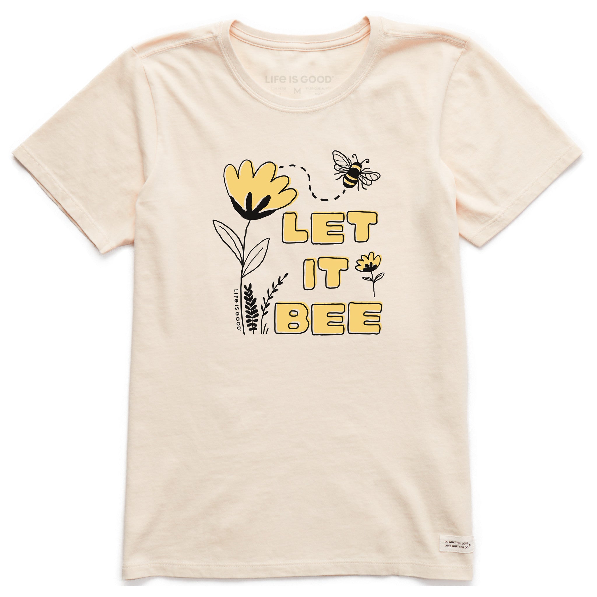 Women's Let it Bee Flowers Short Sleeve Crusher Tee | Shop Life is