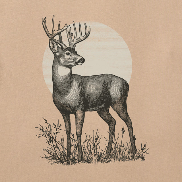 Product image for "Men's Deer Moon Short Sleeve Crusher Tee" ||153375_2