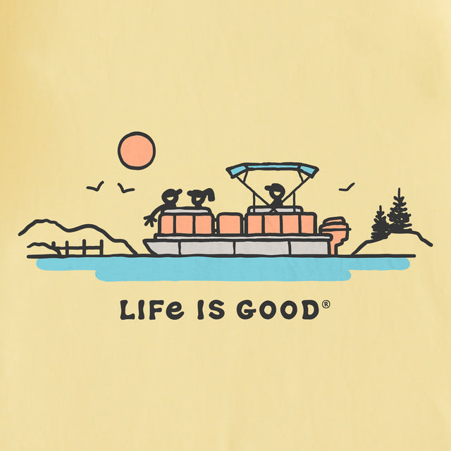 Product image for "Men's Pontoon Boat Lake Vista Short Sleeve Crusher Tee" ||153398_2