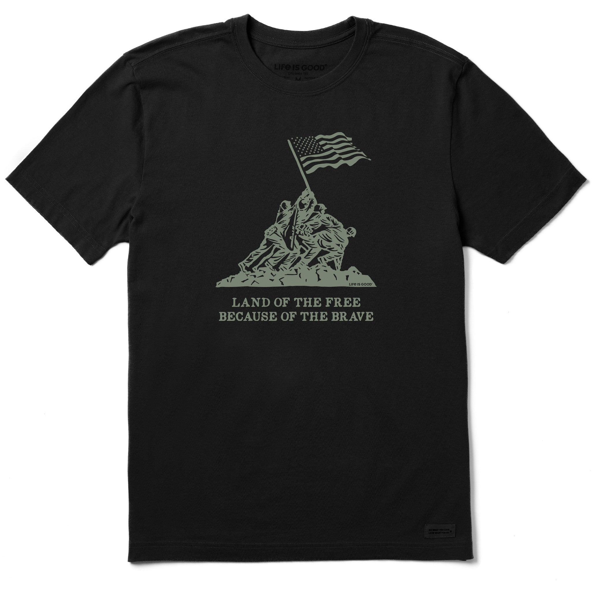 Men's Land of the Free Iwo Jima Short Sleeve Crusher-LITE Tee