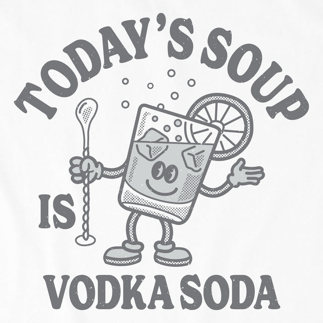 Product image for "Women's Today's Soup is Vodka Soda Short Sleeve Crusher-LITE Tee" ||153640_2