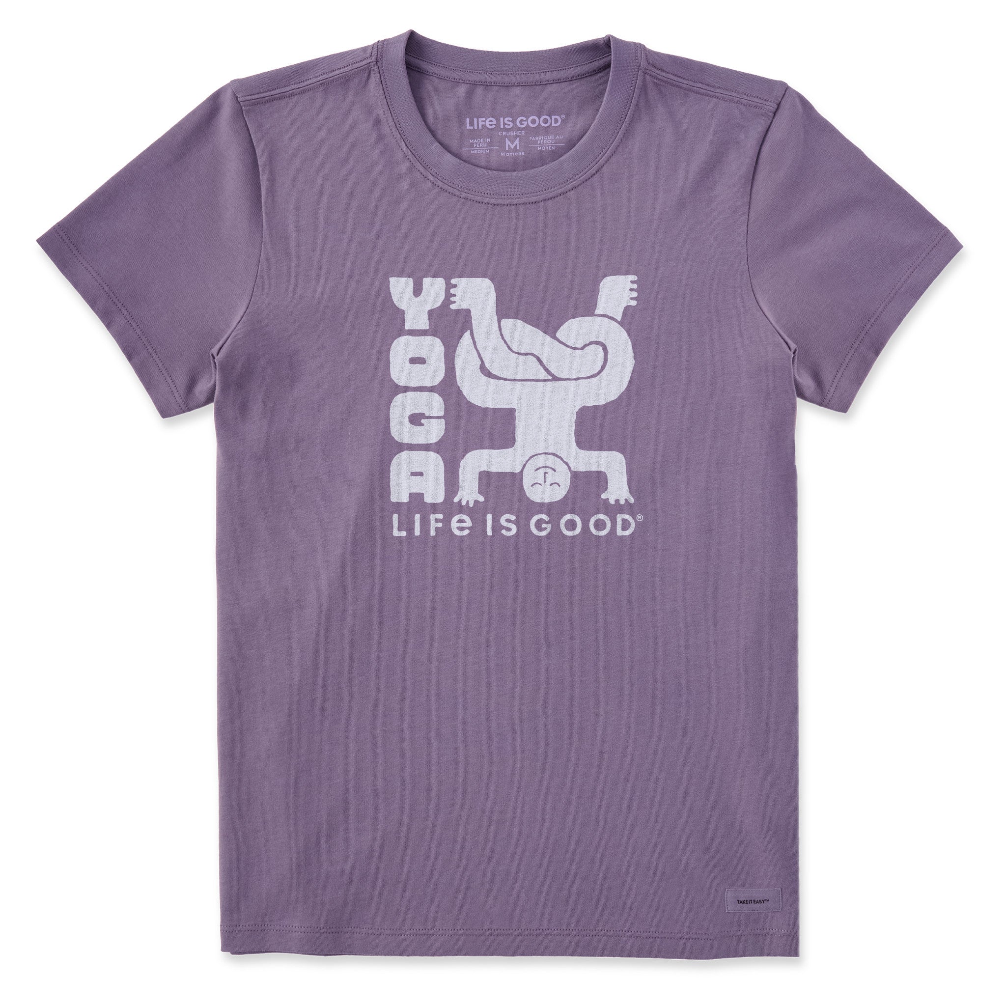 Product image for "Women's Yoga Life is Good Short Sleeve Crusher Tee" ||154402_1