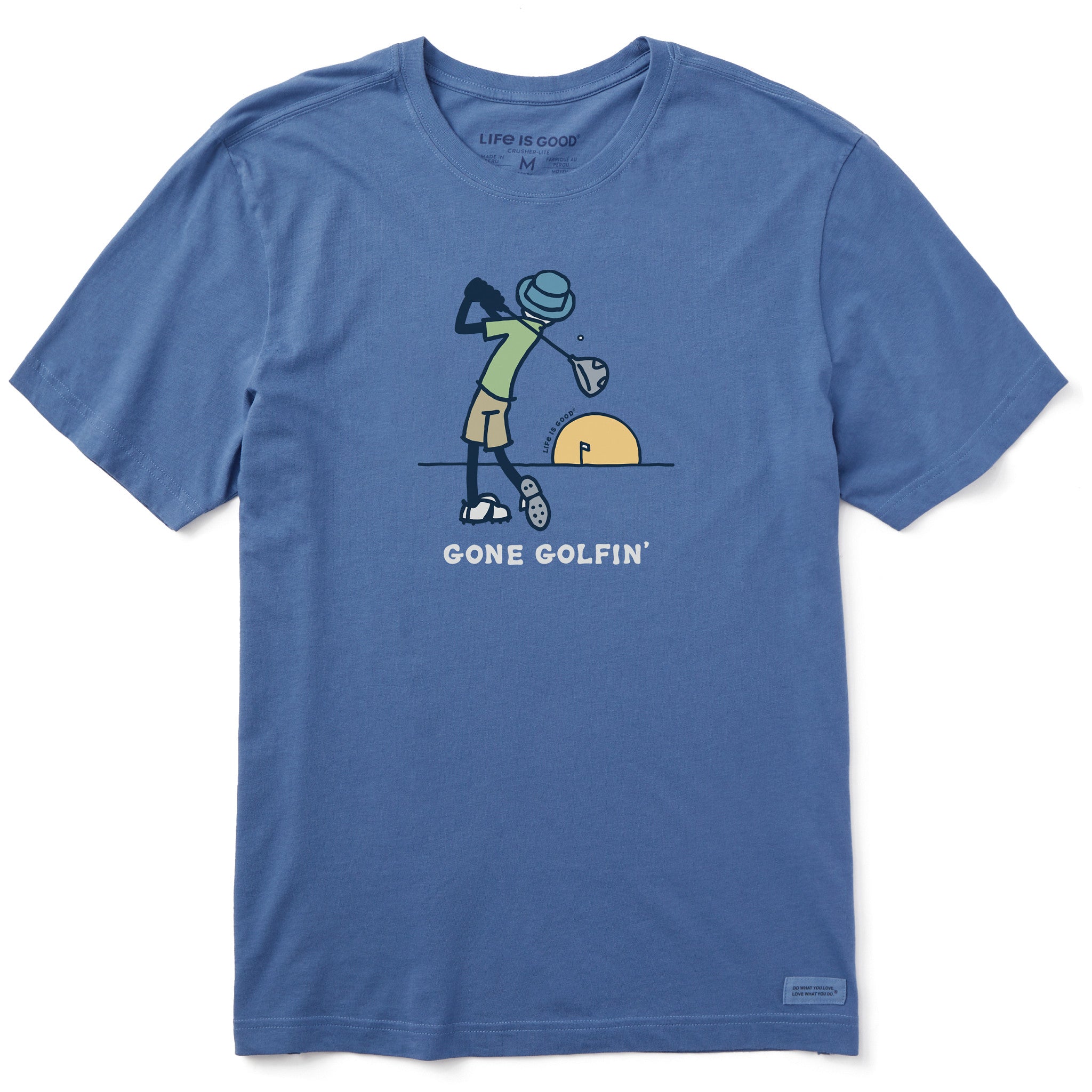 Men's Jake's Gone Golfin' Short Sleeve Crusher Tee | Shop Life is Good