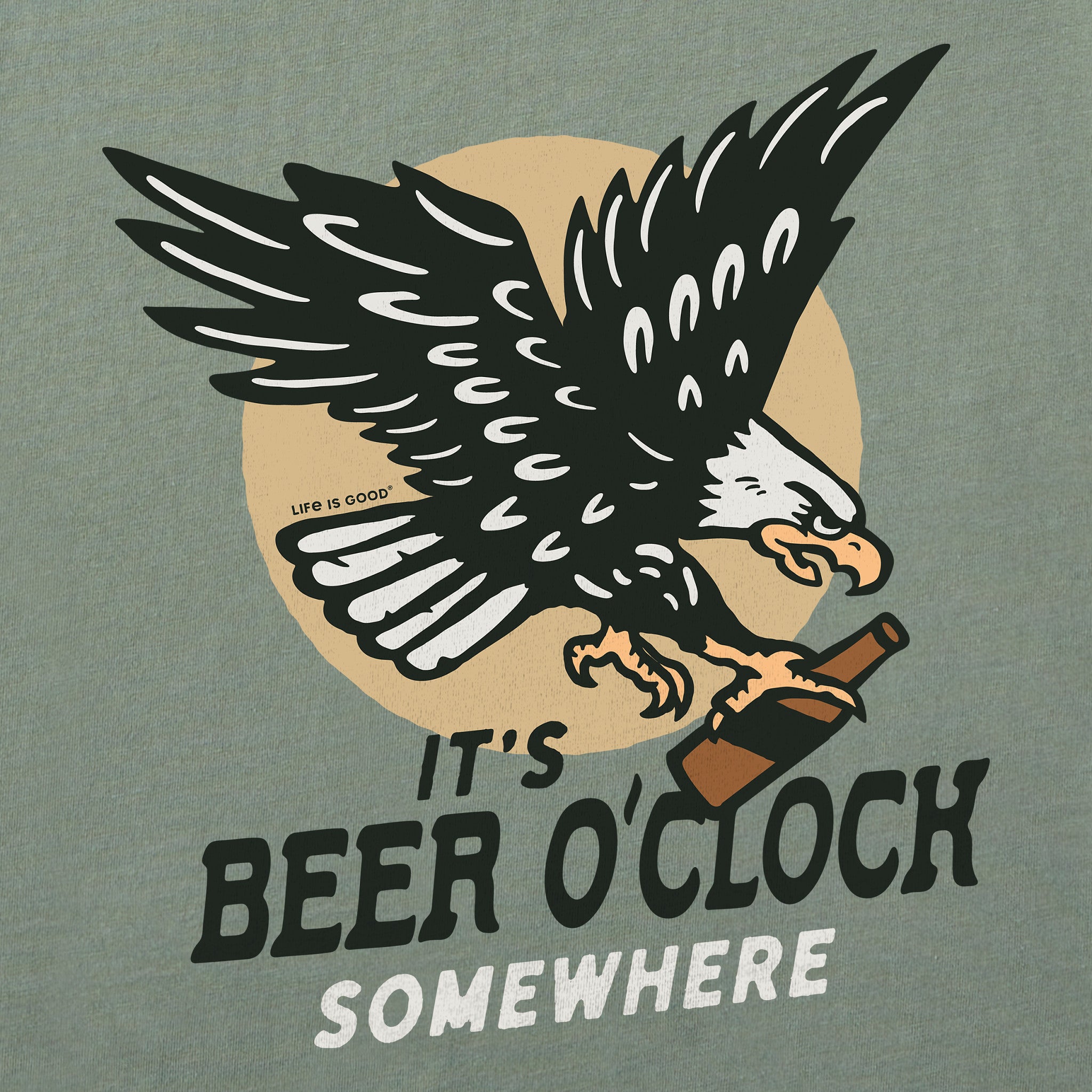 Women's It's Beer O Clock Somewhere Short Sleeve Crusher Boxy Tee