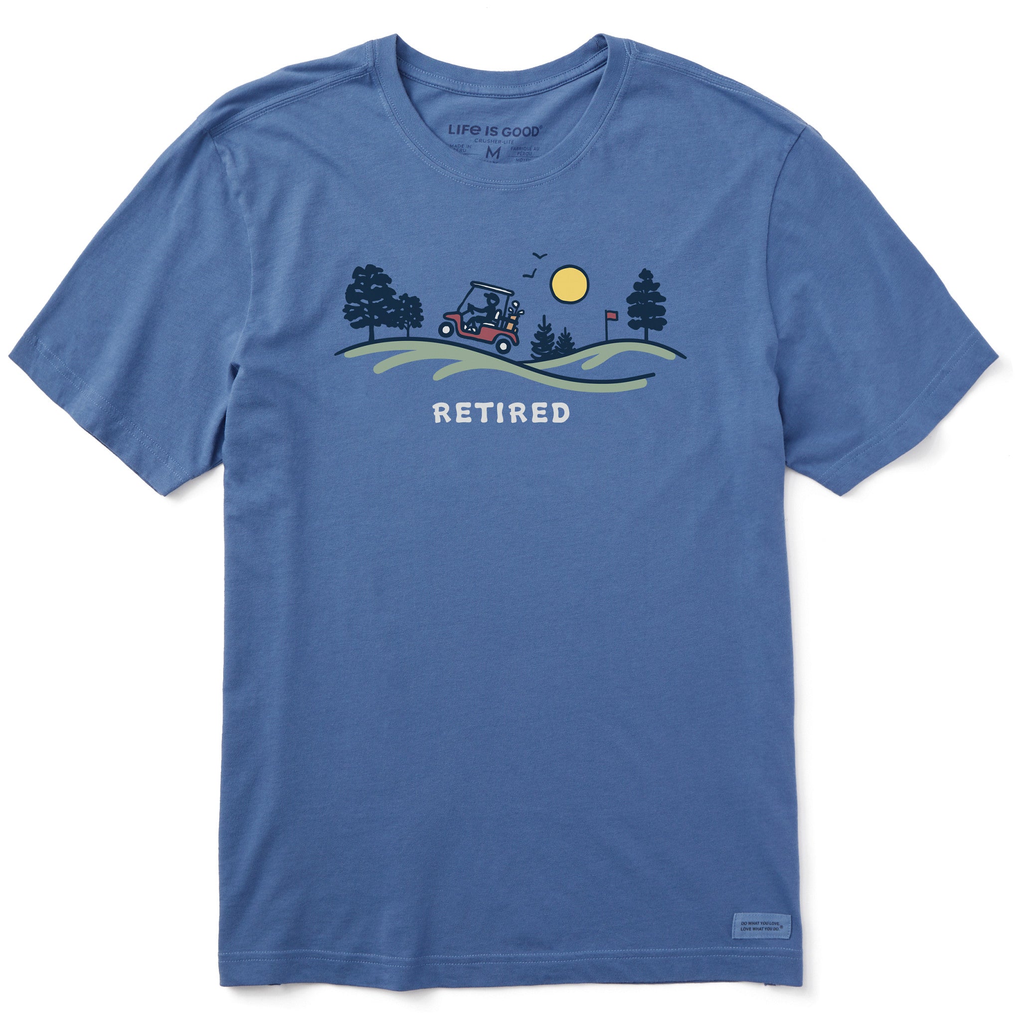 Men's Retired Golf Cart Short Sleeve Crusher Tee | Shop Life is Good