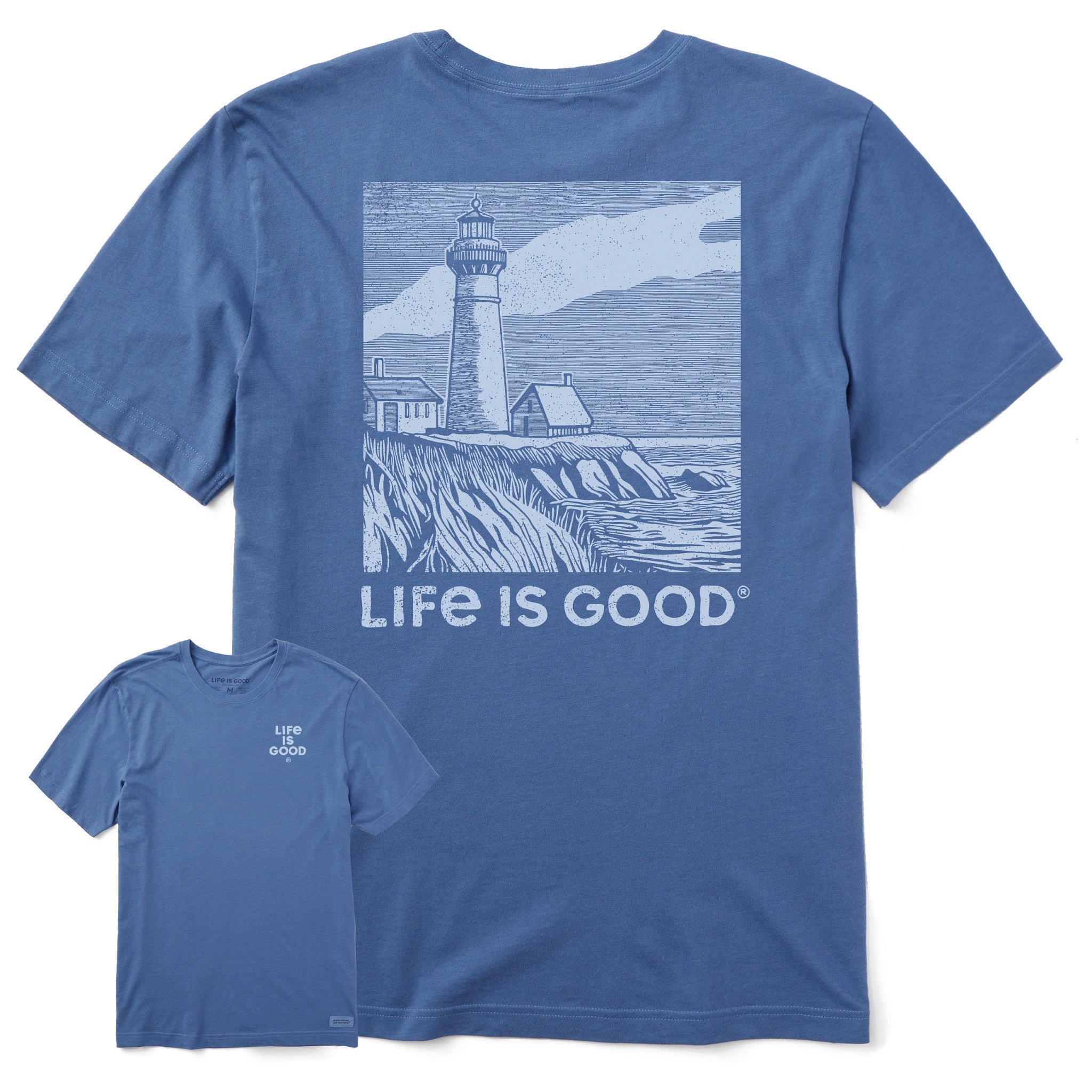 Product image for "Men's Lighthouse Cliff Short Sleeve Crusher Tee" ||155674_1