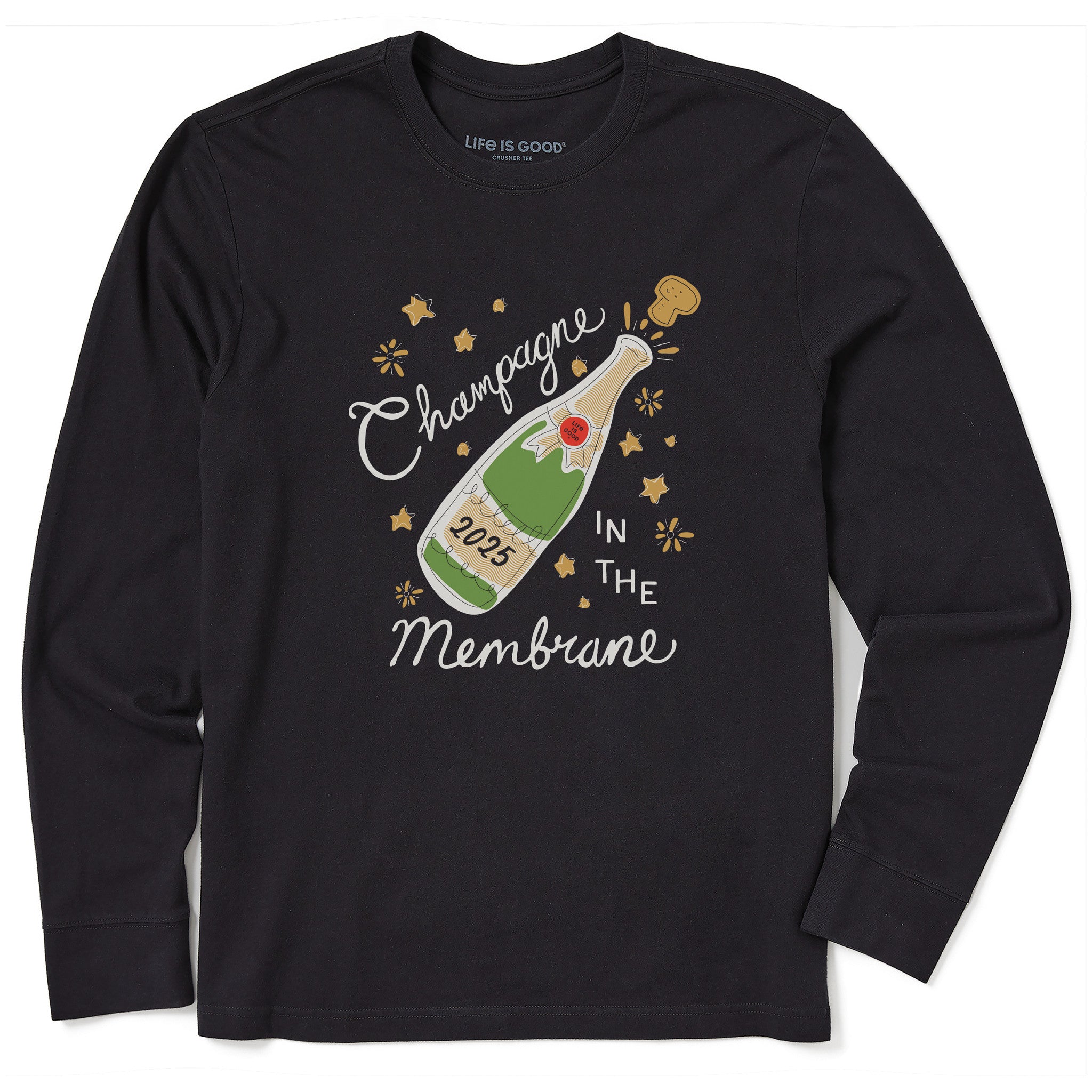 Men's Champagne in the Membrane Long Sleeve Crusher Tee | Shop