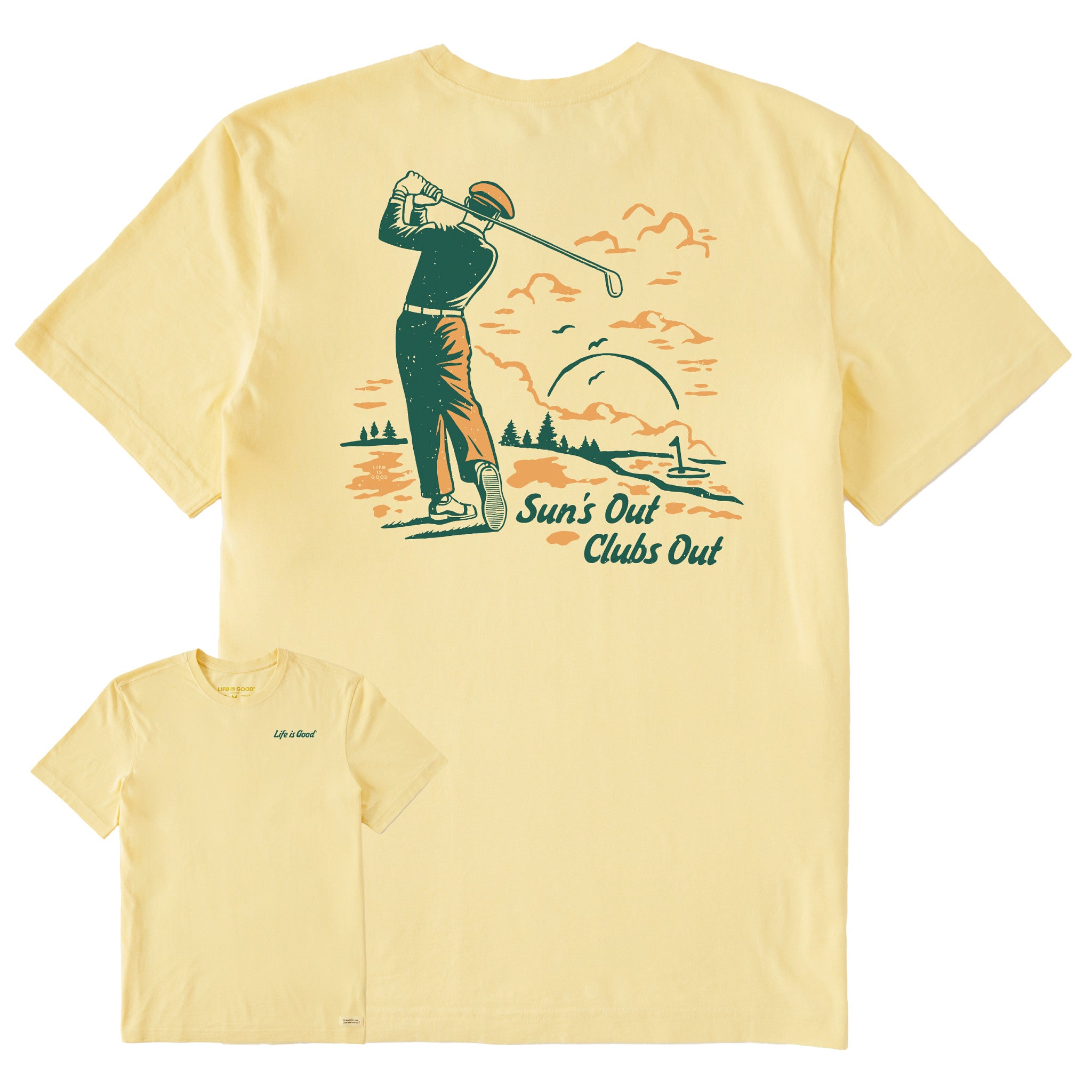 Men's Suns Out Clubs Out Short Sleeve Crusher Tee | Shop Life is Good