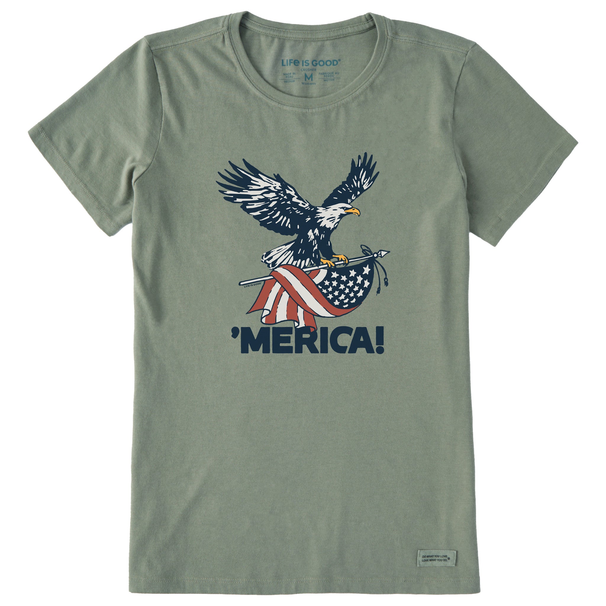 Women's 'Merica Eagle Short Sleeve Crusher Tee | Shop Life is Good
