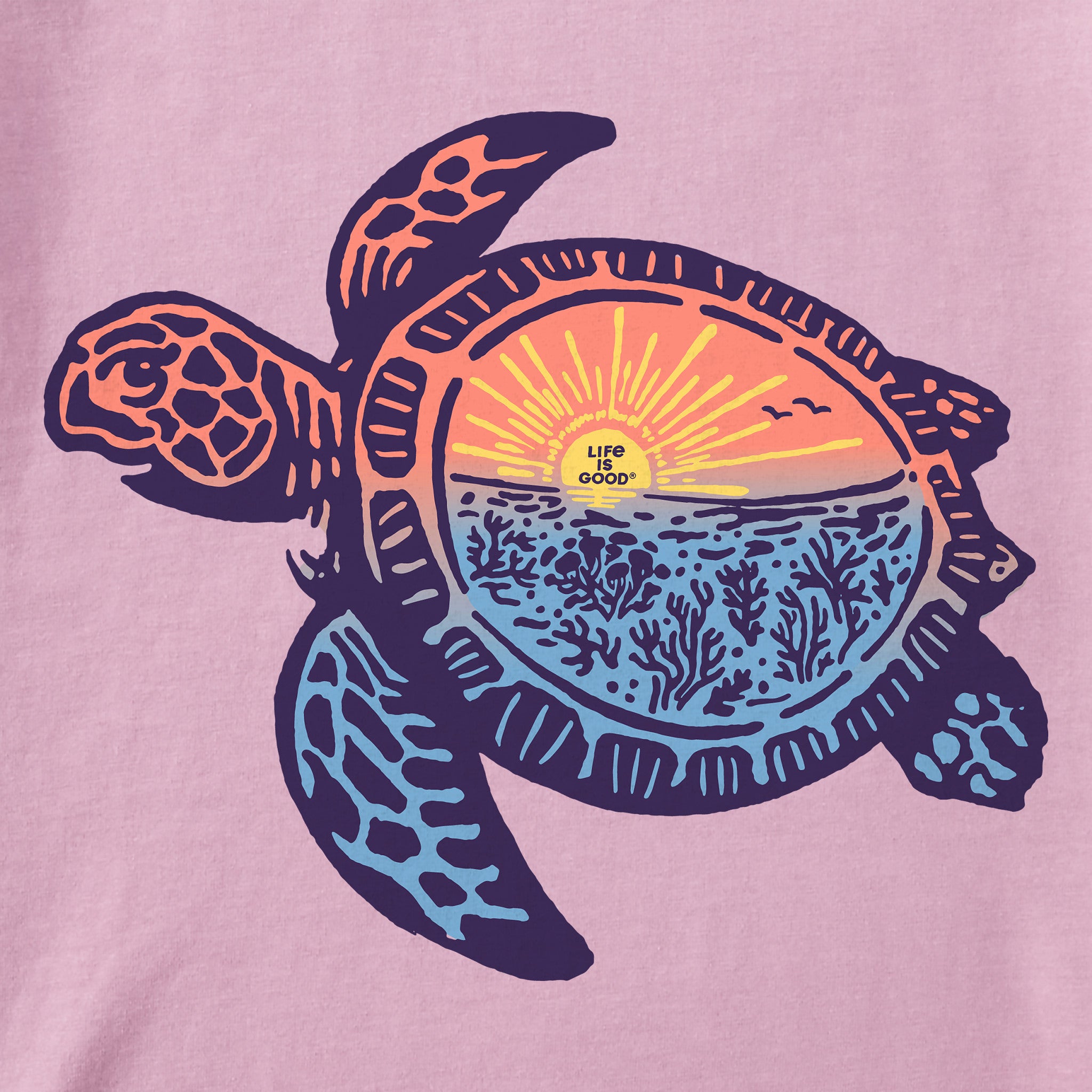 Women's Beach Turtle Sealife Short Sleeve Tee | Shop Life is Good