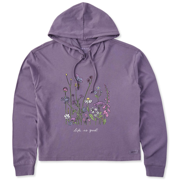Women's Realaxed Wildflowers Crusher Boxy Hoodie | Shop Life
