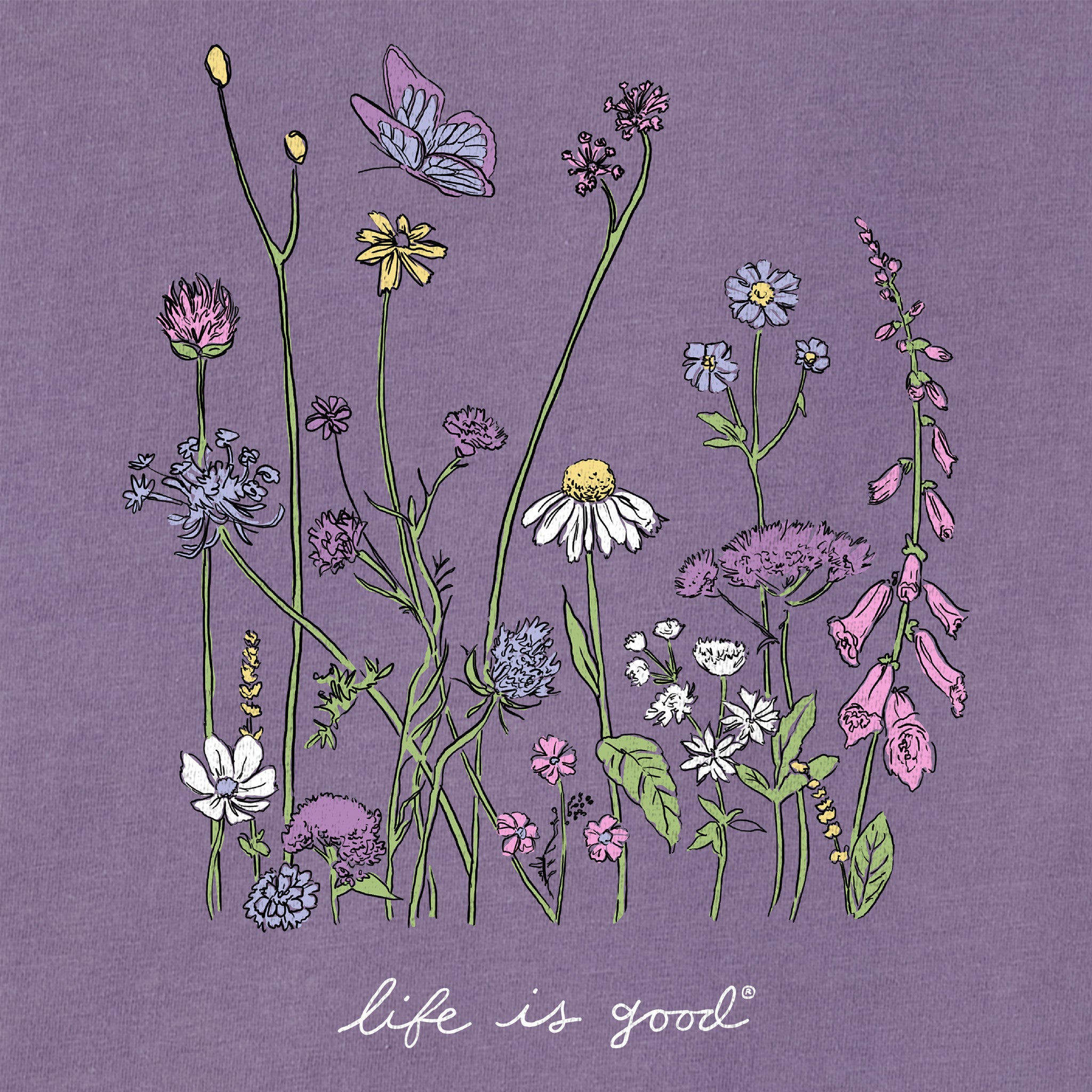Women's Realaxed Wildflowers Crusher Boxy Hoodie | Shop Life is Good Women's Realaxed Wildflowers Crusher Boxy Hoodie | Shop Life is Good